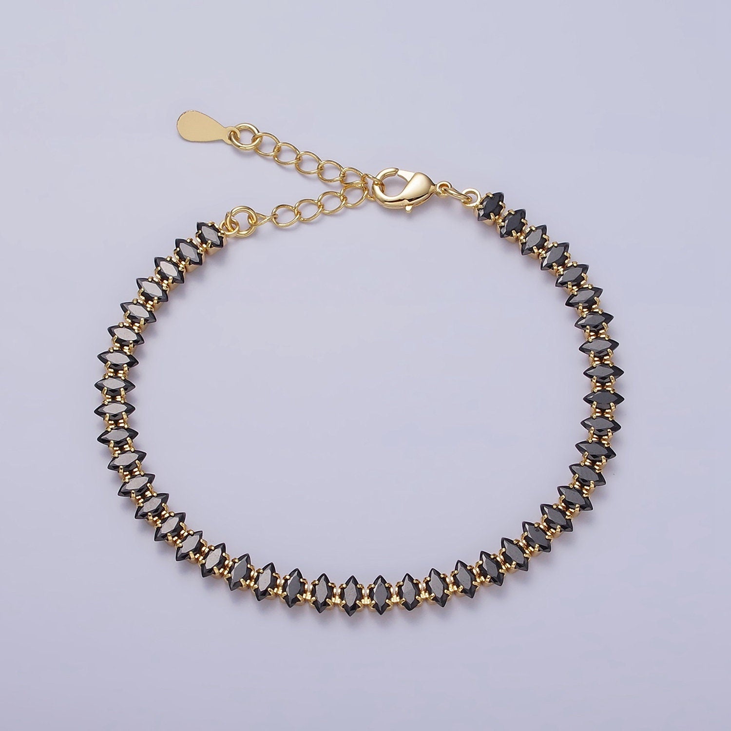 Dainty Gold Tennis Bracelet, Silver Bracelet, Diamond CZ Bracelet Mother Day Gift for Her, CZ Tennis Bracelet