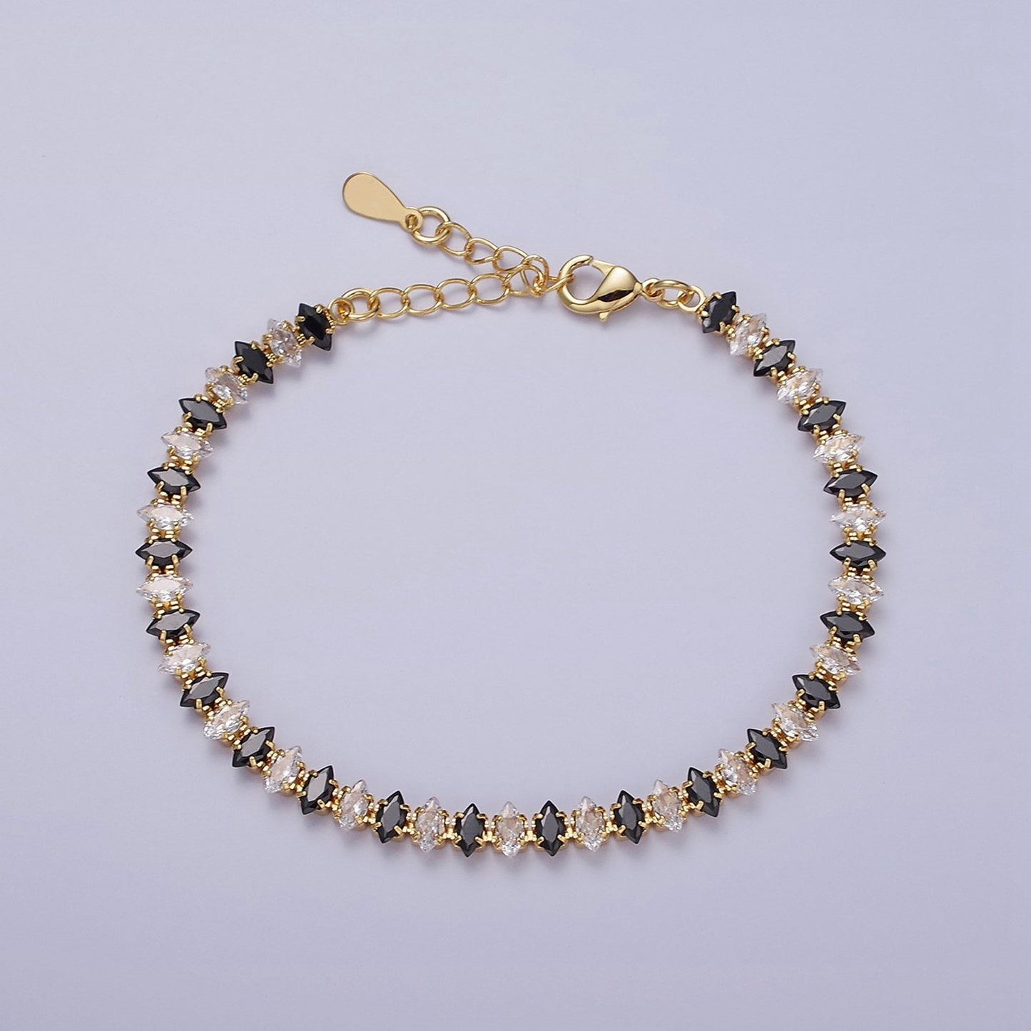 Dainty Gold Tennis Bracelet, Silver Bracelet, Diamond CZ Bracelet Mother Day Gift for Her, CZ Tennis Bracelet