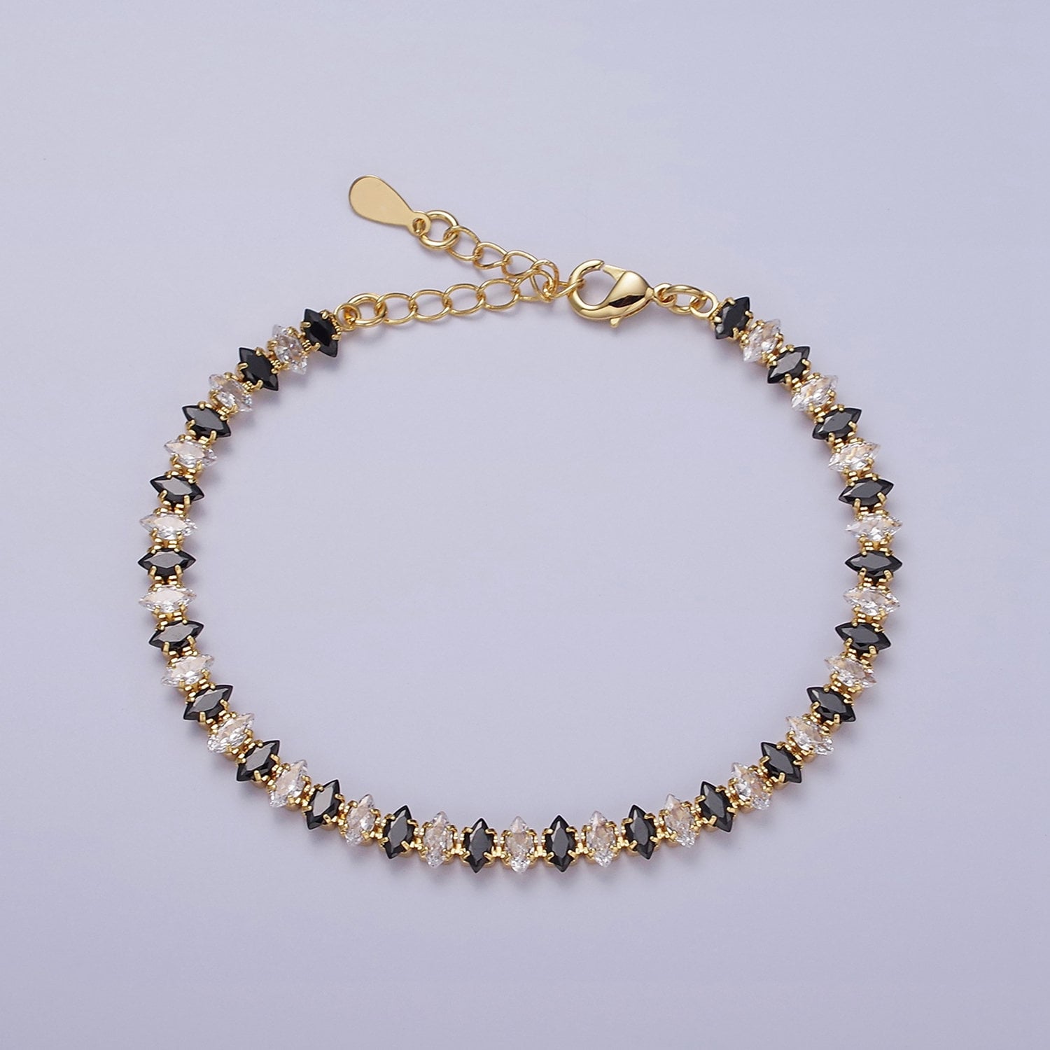 Dainty Gold Tennis Bracelet, Silver Bracelet, Diamond CZ Bracelet Mother Day Gift for Her, CZ Tennis Bracelet