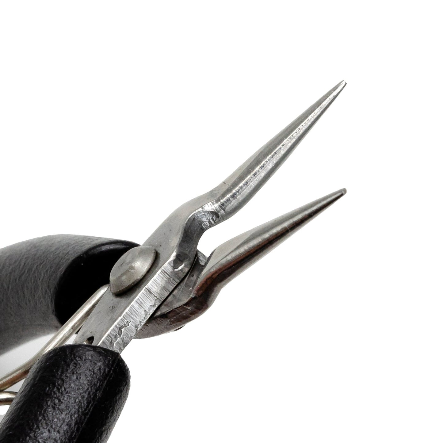 Basic Round Nose Pliers, Jewelry Making Tools Black Ergonomic Grip Handles Return Leaf Spring SP-001