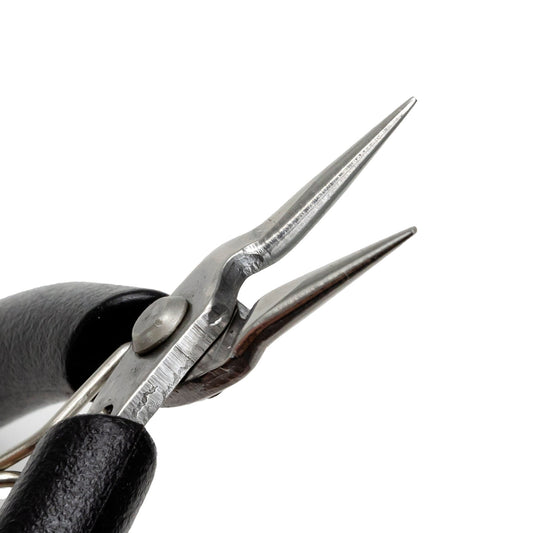 Basic Round Nose Pliers, Jewelry Making Tools Black Ergonomic Grip Handles Return Leaf Spring SP-001