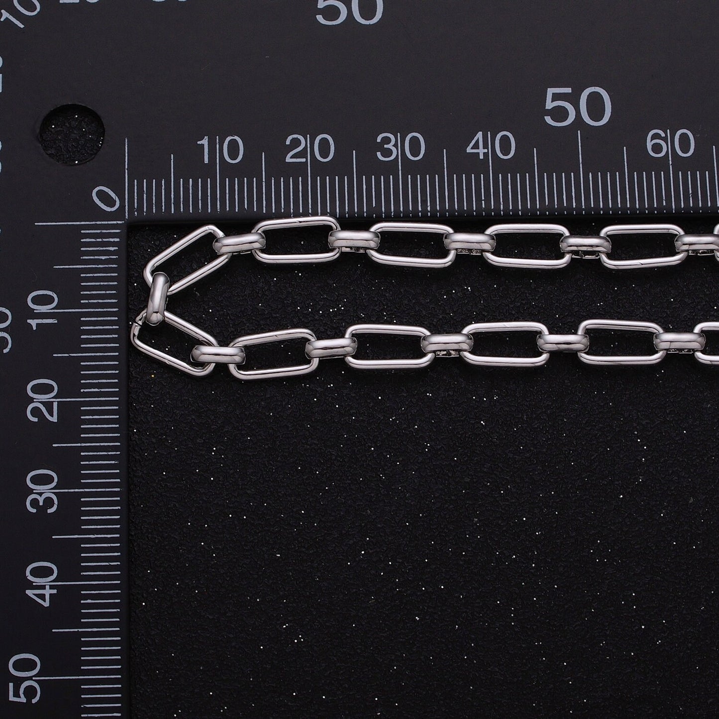 5.3mm Width Paperclip Chain 24K Gold Filled Chain by Yard, Elongated Link Chain Wholesale Unfinished Paper Clip Link Roll-1235