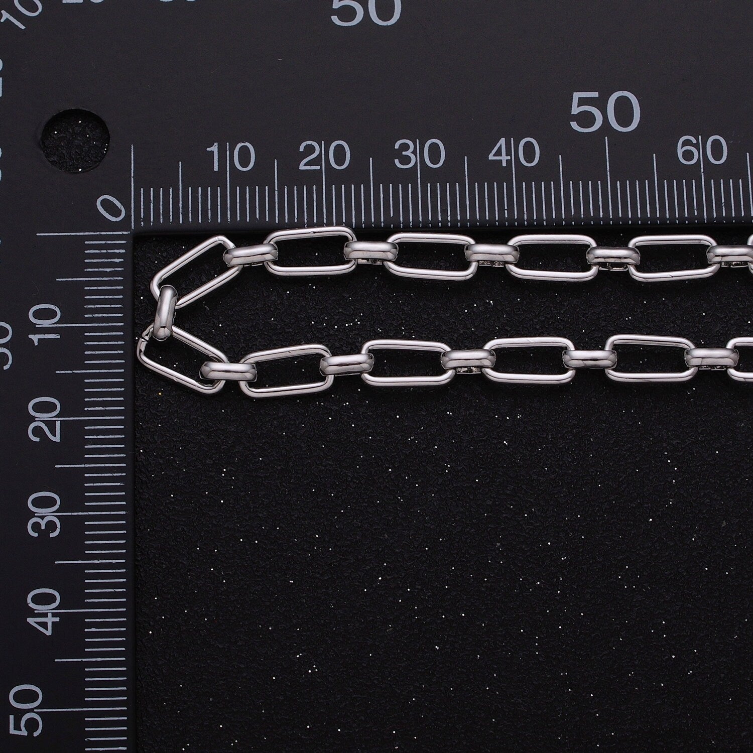 5.3mm Width Paperclip Chain 24K Gold Filled Chain by Yard, Elongated Link Chain Wholesale Unfinished Paper Clip Link Roll-1235