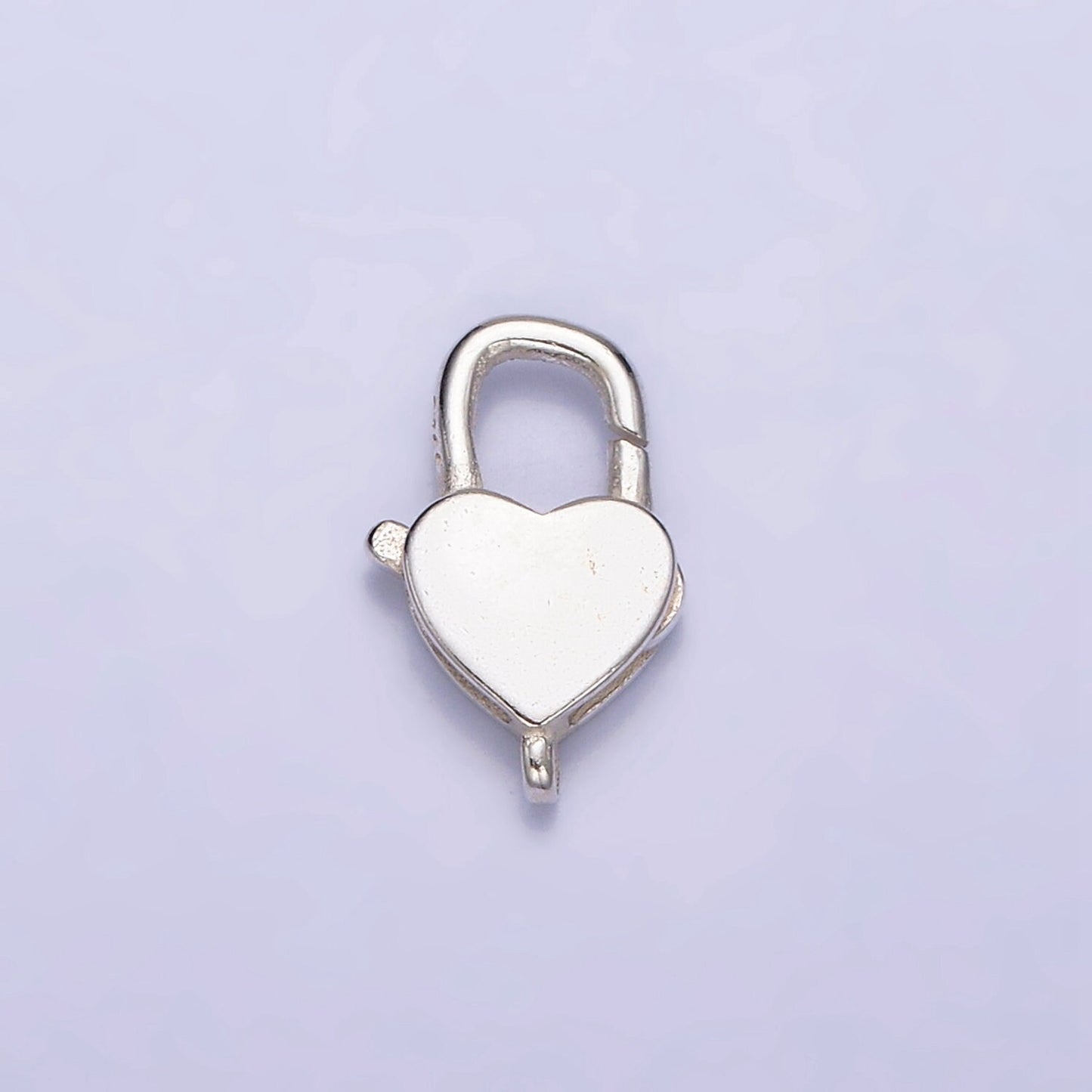 S925 Sterling Silver Love Heart Lobster Clasp Heart Trigger Clasp – Lobster Claw for Jewelry Making Supplies | SL-289