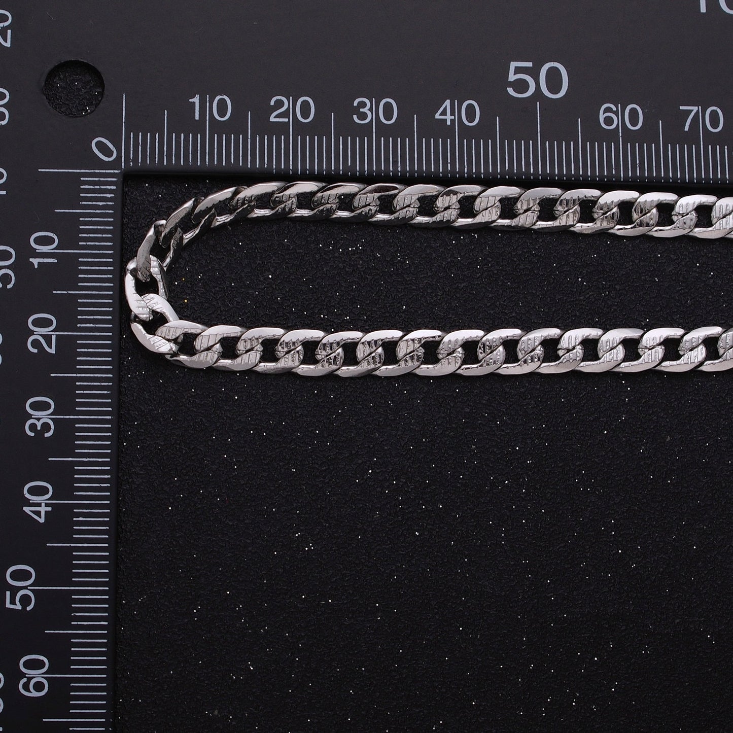 Textured 24k Gold Filled Cuban Link Chain 5.5mm Unfinished Unisex Curb Link Chain by Yard Wholesale Jewelry Making Supplies Roll-1311 1312