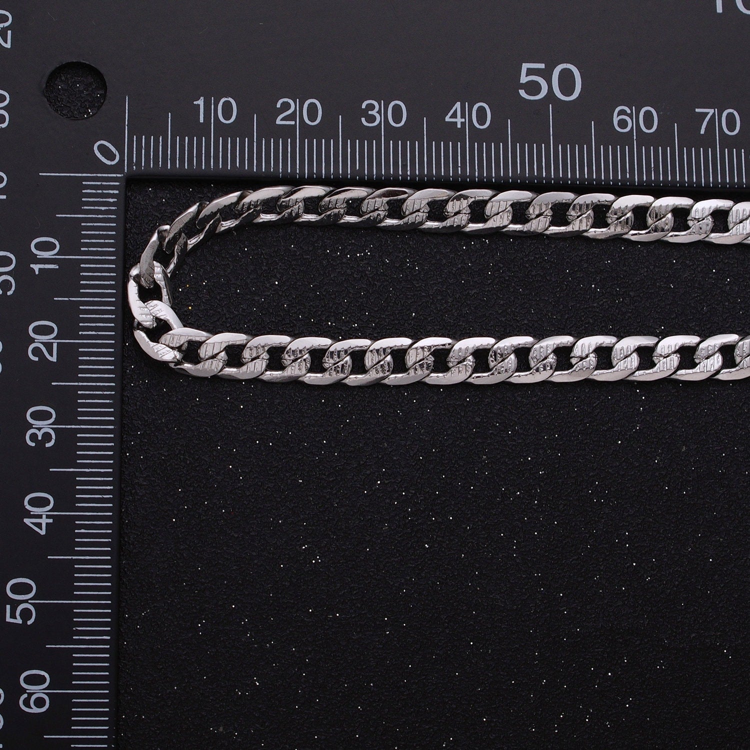 Textured 24k Gold Filled Cuban Link Chain 5.5mm Unfinished Unisex Curb Link Chain by Yard Wholesale Jewelry Making Supplies Roll-1311 1312