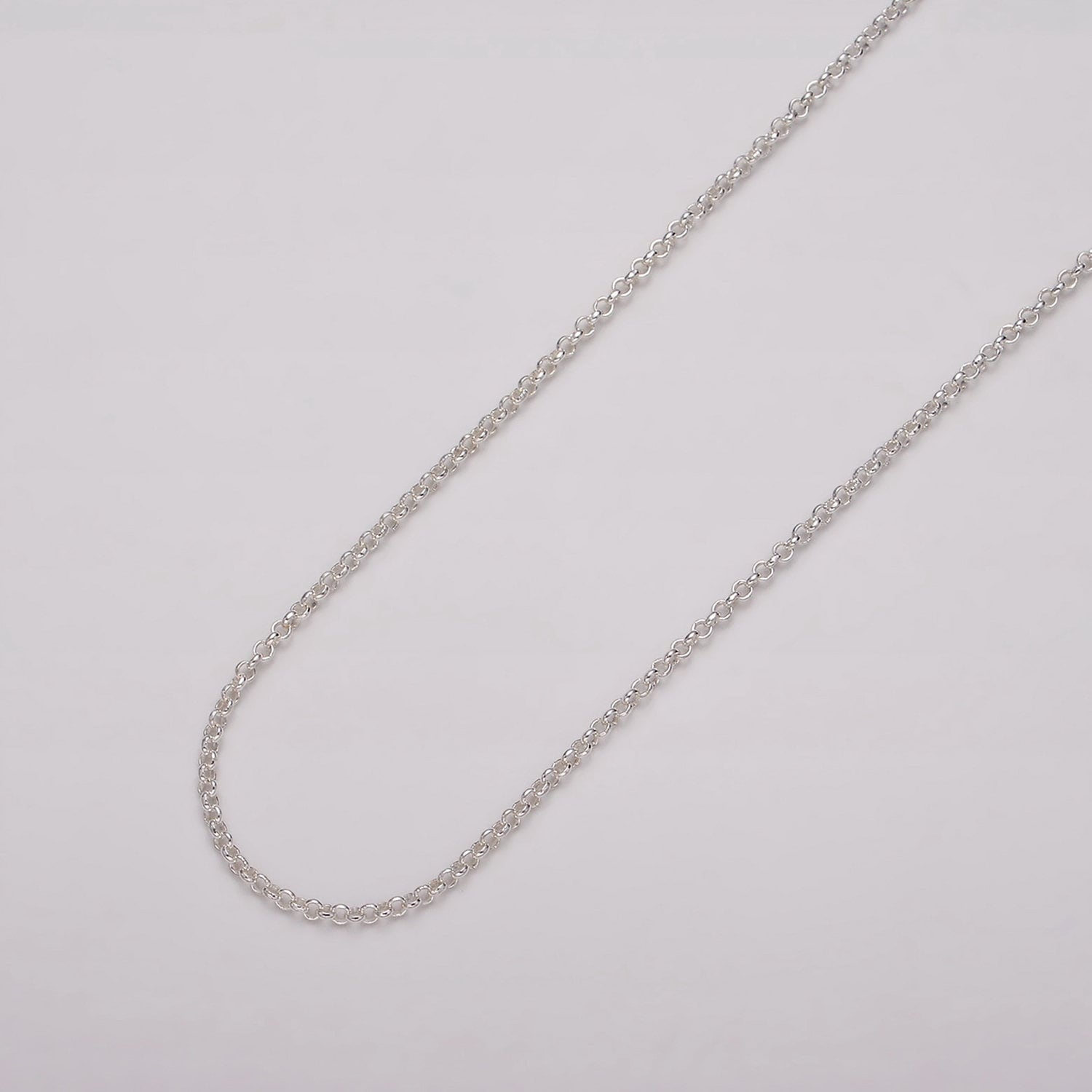 Dainty Rolo Chain Sterling Silver 1.5mm by the Yard Fine Rolo Cable Chain Wholesale Chain for Bracelet Necklace Anklet Permanent Jewelry