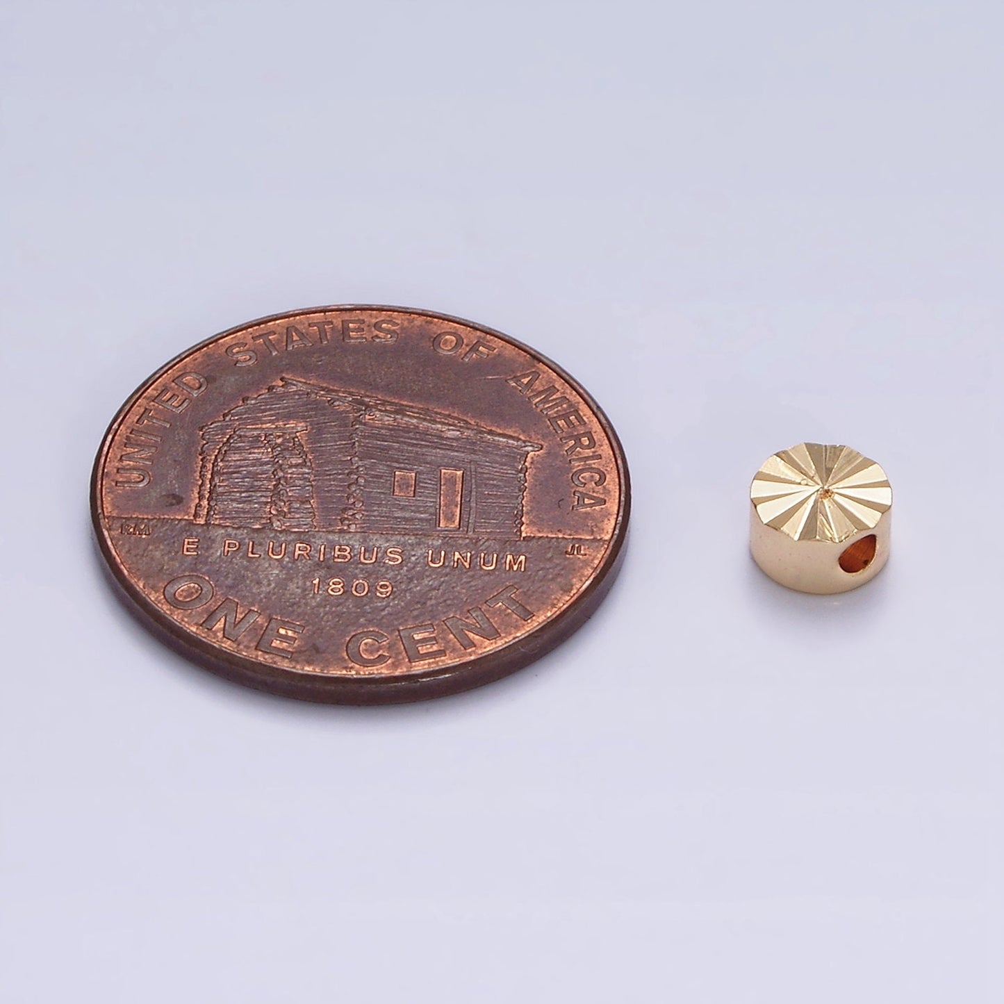 1x Gold Dainty Round Spacer Beads, Sunburst Beads, Circle Bracelet Connector for Bracelet Jewelry Making Supply Finding 5x5mm B-838