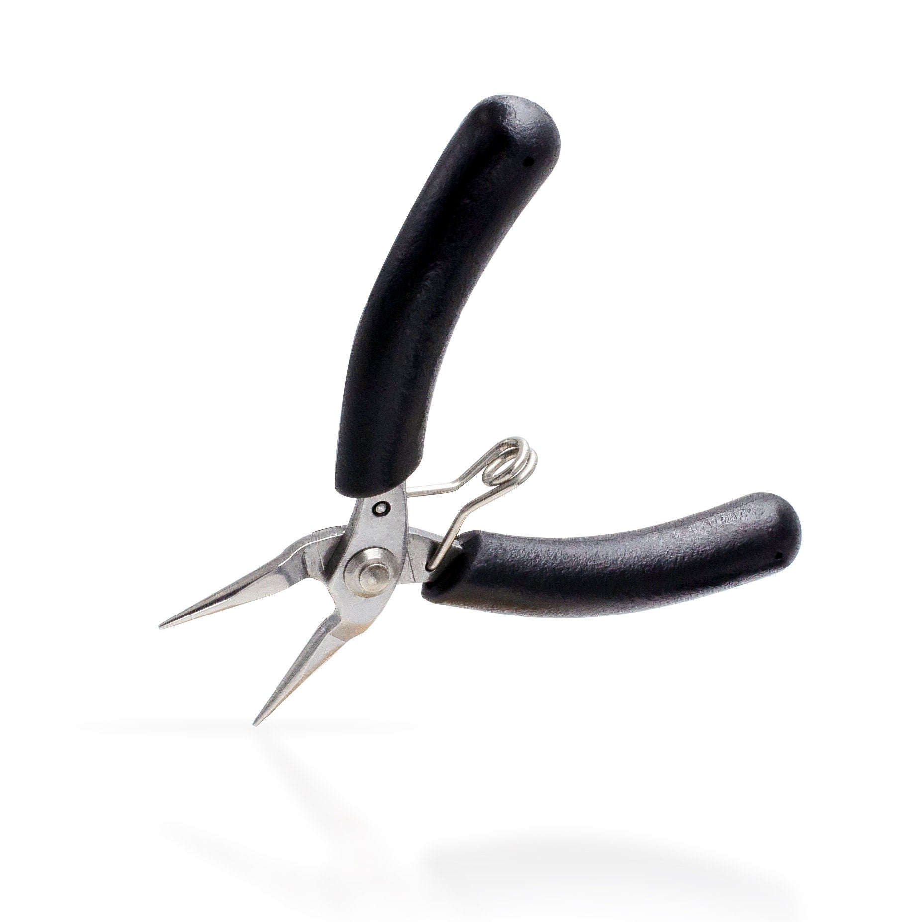 Basic Round Nose Pliers, Jewelry Making Tools Black Ergonomic Grip Handles Return Leaf Spring SP-001