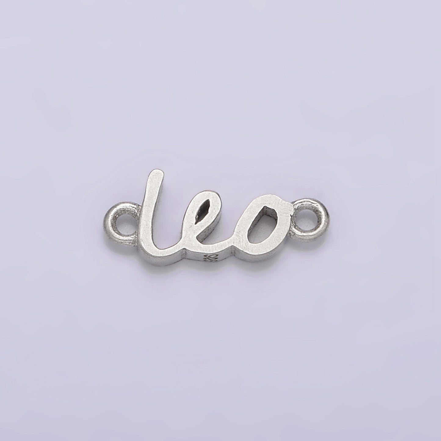 S925 Sterling Silver Cursive Font Astrology Zodiac Charms Connector for Necklace Bracelet Link, Personalized Jewelry Wholesale