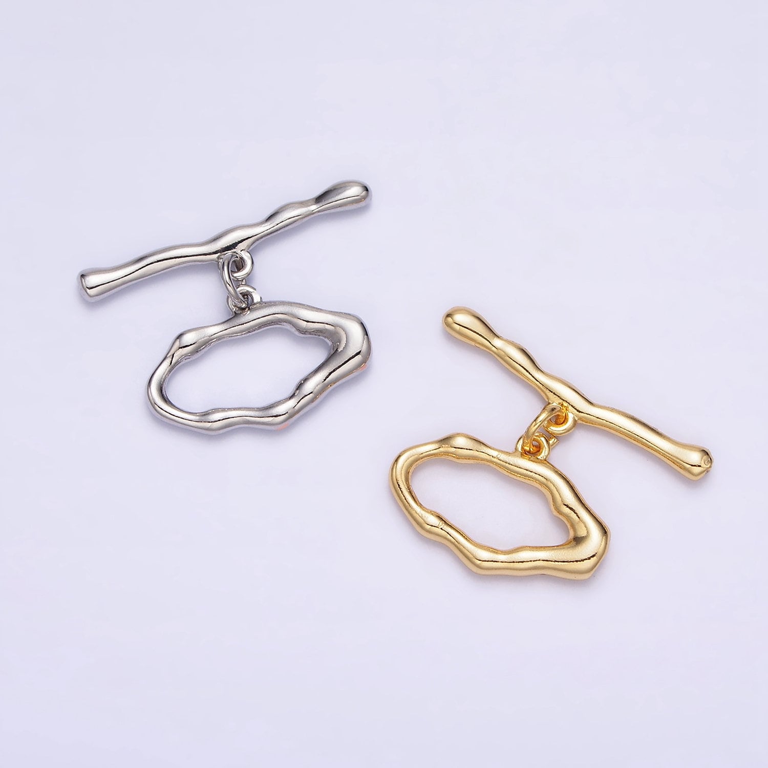 Abstract Geometric Toggle Clasps Jewelry Closure Supply in Silver, Gold | Z440