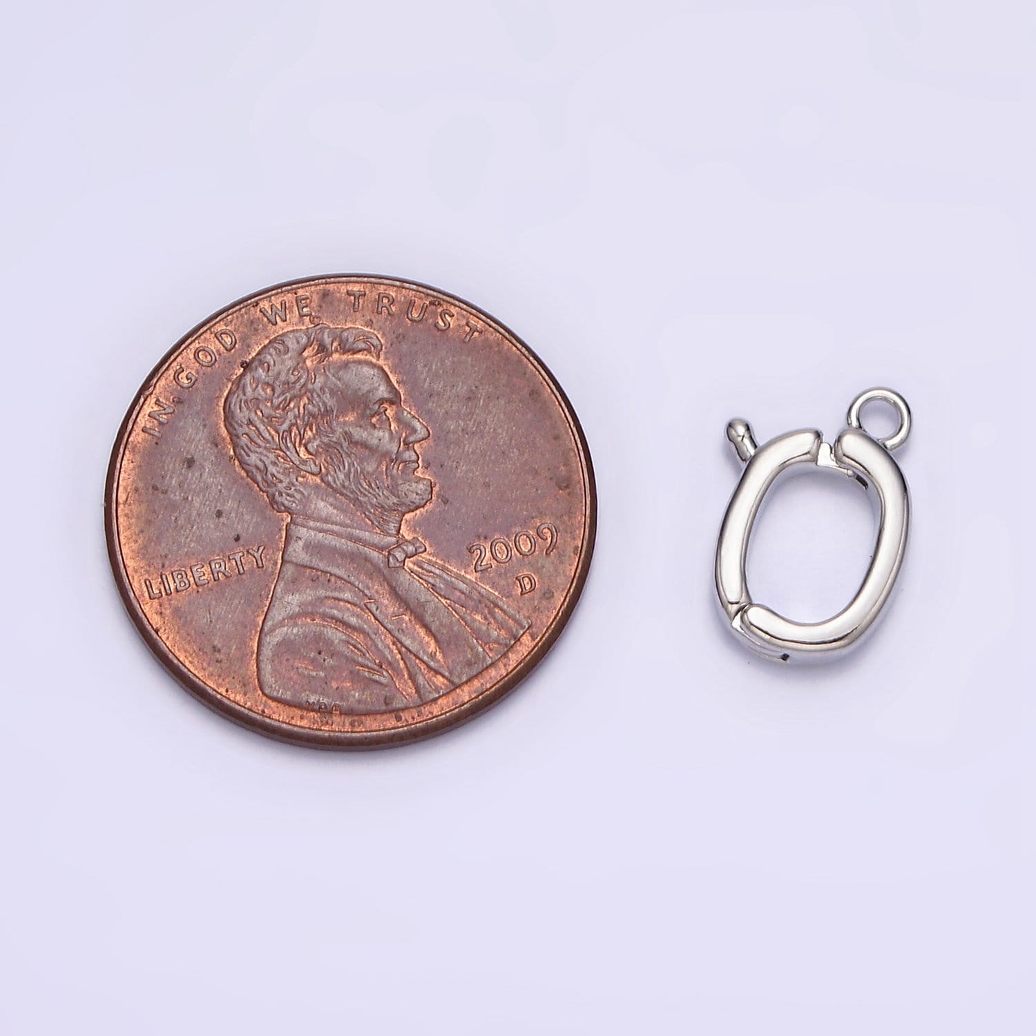 Charm Pendant bail with Pull Clasp Necklace Connector Silver Findings | Z-447