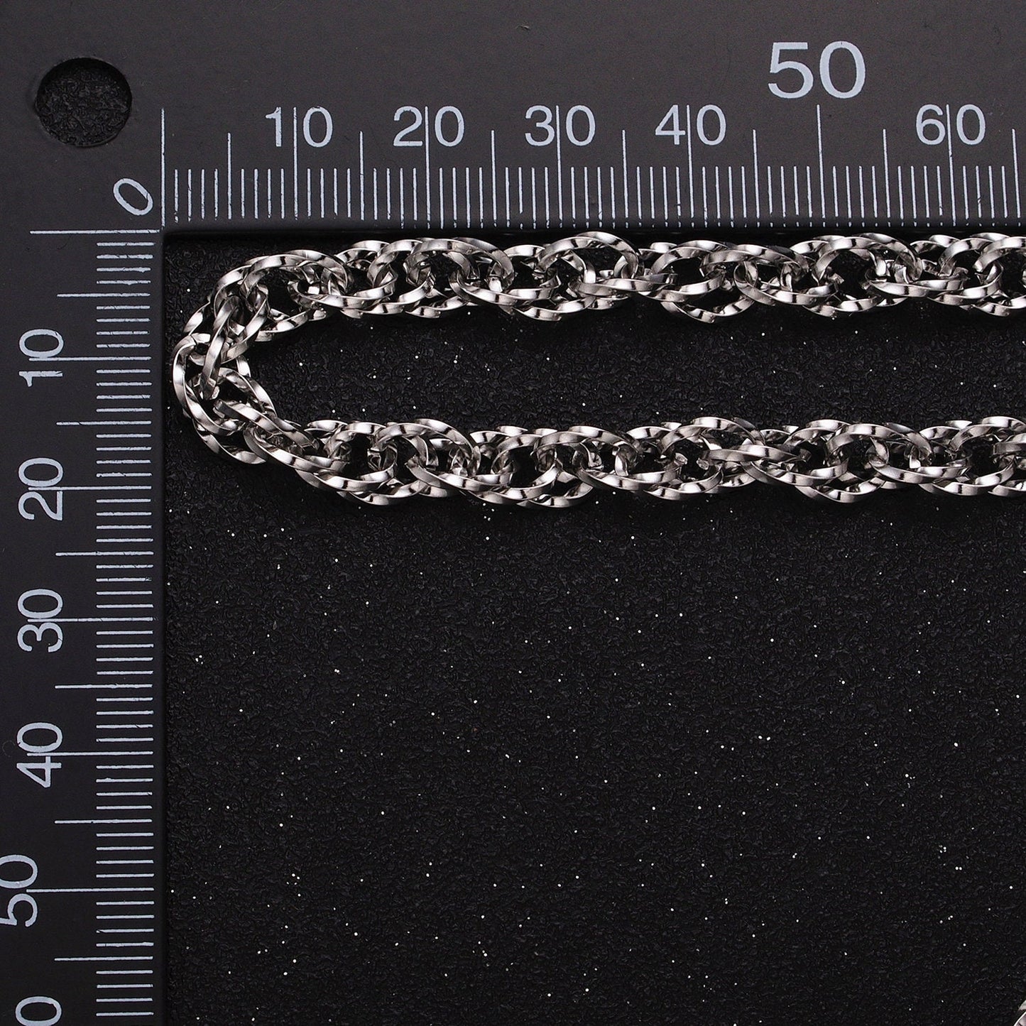 Faceted Double Prince of Wales style Chain Link Chunky 24k Gold Filled 6.1mm Unique Cable Chain Unfinished Chain Gold & Silver | ROLL-1307