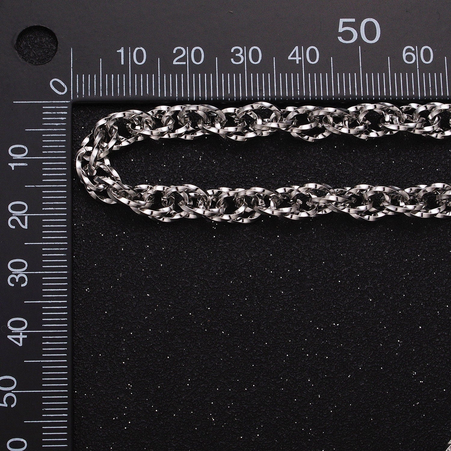 Faceted Double Prince of Wales style Chain Link Chunky 24k Gold Filled 6.1mm Unique Cable Chain Unfinished Chain Gold & Silver | ROLL-1307
