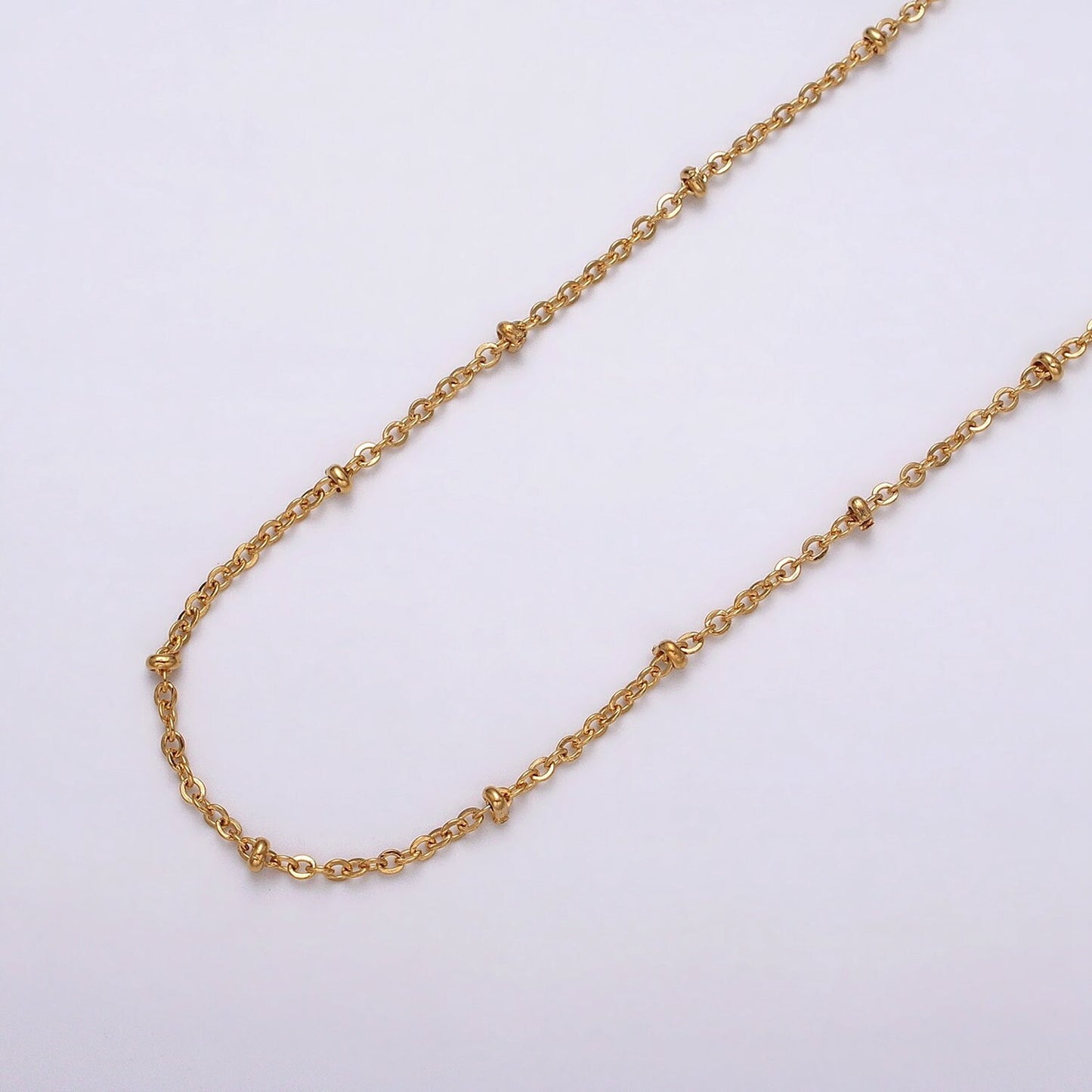 Fine Silver Horse shoe chain 1.1mm Unfinished chain by Yard Unique Horseshoe Link Chain | Roll-1328