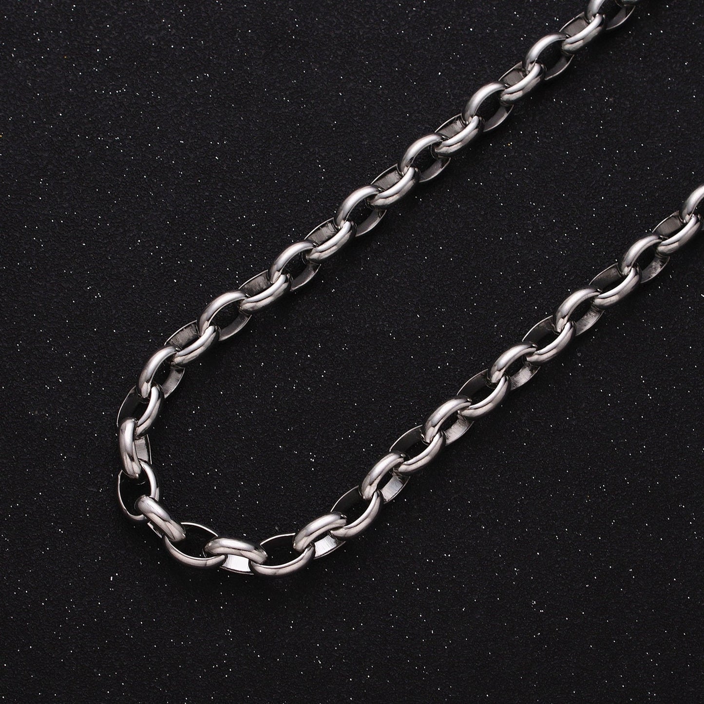 Large Chunky Gold, Silver Oval Chain, Thick Link Chain by the Yard Wholesale Chain Jewelry Supplies ROLL-1273 1274