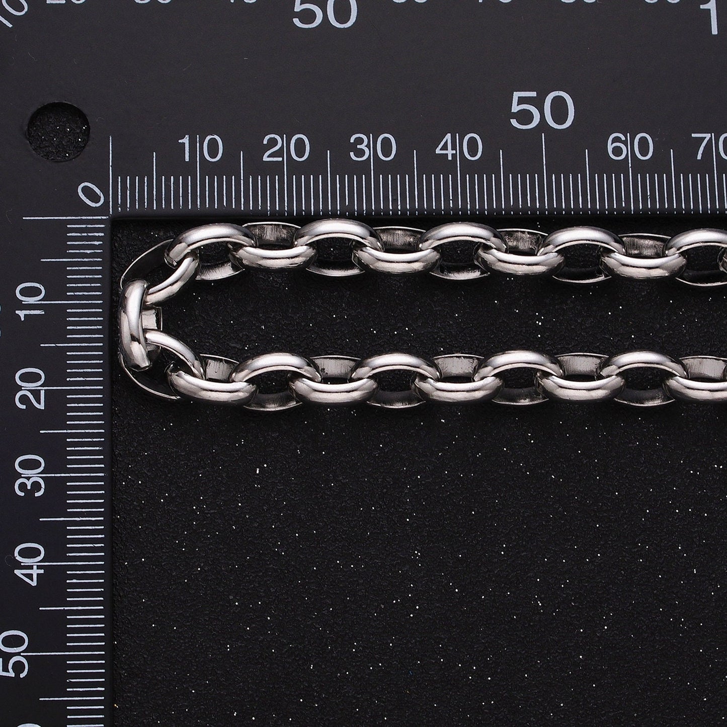 Large Chunky Gold, Silver Oval Chain, Thick Link Chain by the Yard Wholesale Chain Jewelry Supplies ROLL-1273 1274
