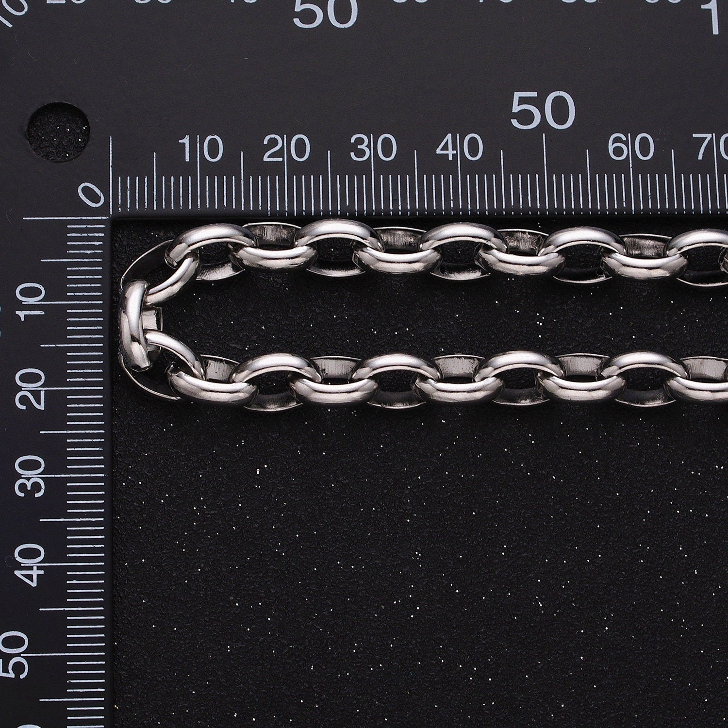 Large Chunky Gold, Silver Oval Chain, Thick Link Chain by the Yard Wholesale Chain Jewelry Supplies ROLL-1273 1274