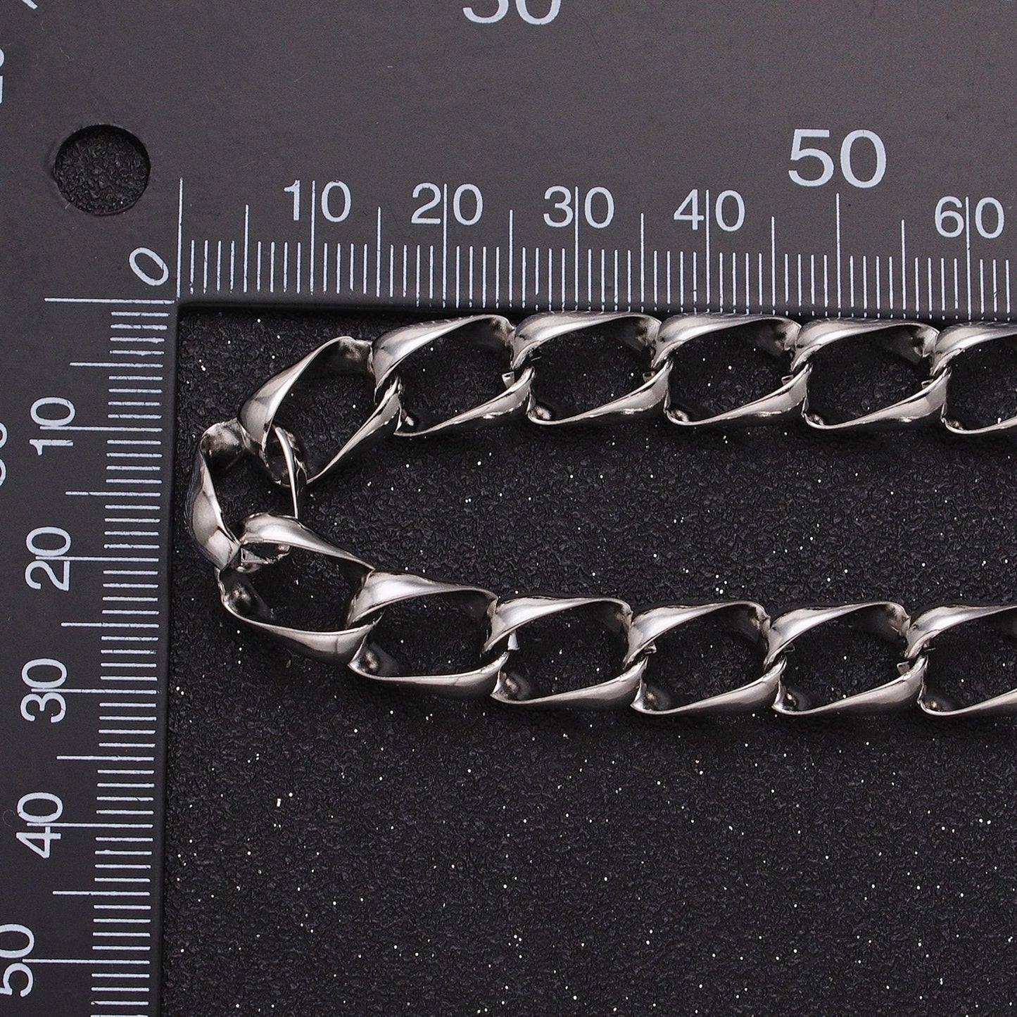 Chunky 24k Gold Filled 8.8mm Unique Cable Chain Link Unfinished Yard Chain in Gold & Silver | ROLL-1303 ROLL-1304