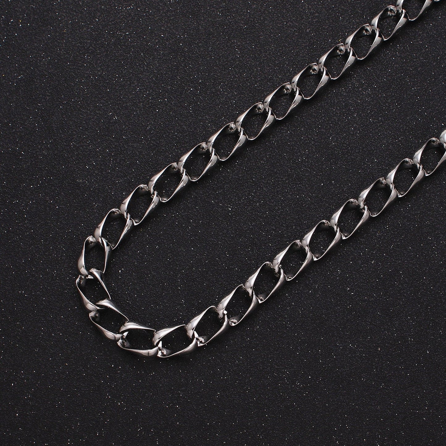 Chunky 24k Gold Filled 8.8mm Unique Cable Chain Link Unfinished Yard Chain in Gold & Silver | ROLL-1303 ROLL-1304