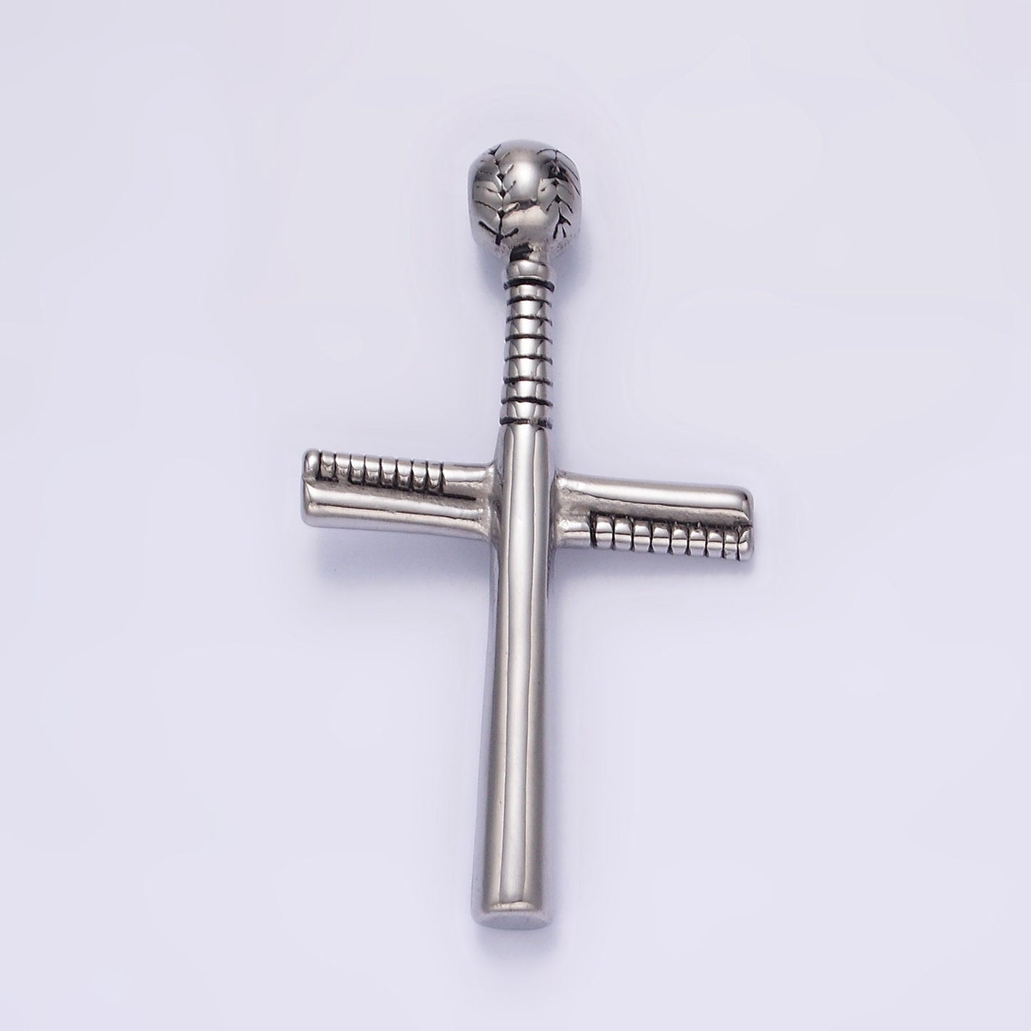 Stainless Steel Gold, Silver Black Cross Pendant, for DIY Religious Jewelry Baseball Charms Necklace | P-732