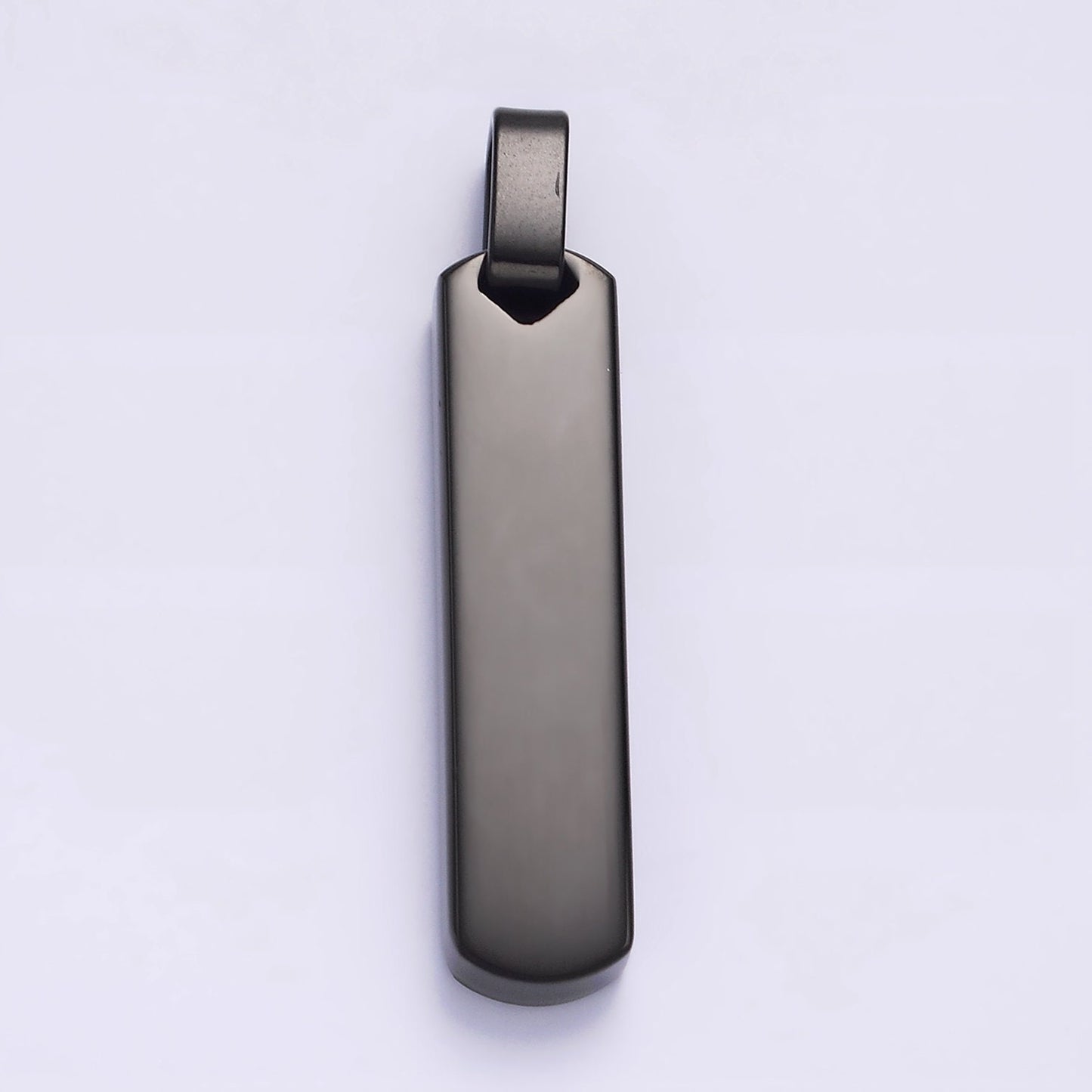Stainless Steel 40mm Long Rectangular Bar Pendant in Black, Gold, Silver for Unisex Men Jewelry Necklace Pendant | P725