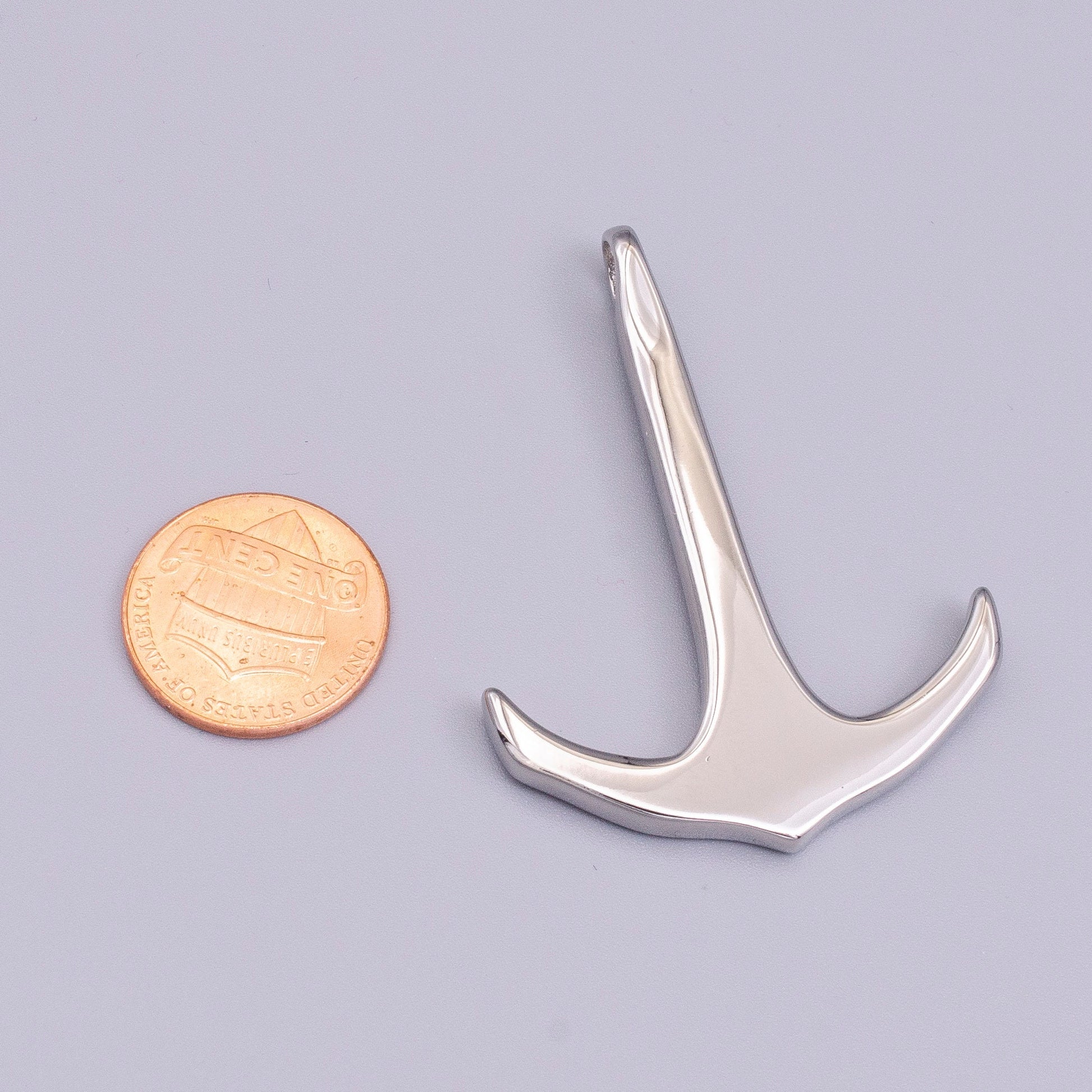 Stainless Steel 50.5mm Anchor Ocean Nautical Ship Boat Charm | P-391