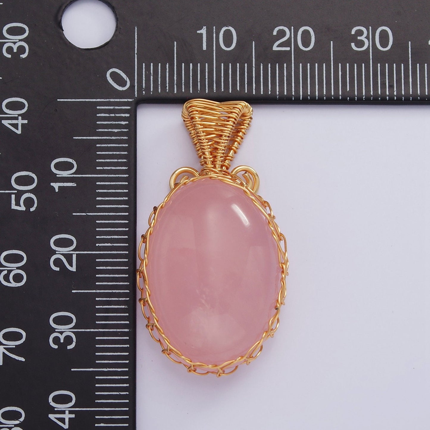 Amethyst / Rose Quartz Wire Wrapped Crystal Necklace Pendant Gold Fill Natural Love Healing Necklace Charm Natural Gemstone Wire Wrap AA625