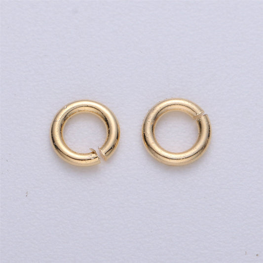 1mm x 6mm (10 gauge) Gold Filled Jump Ring Open Jump Rings, jewelry making supplies 10 gram