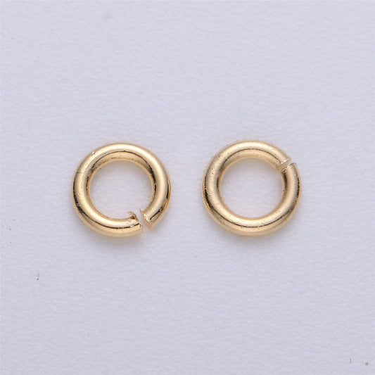 1mm x 6mm (10 gauge) Gold Filled Jump Ring Open Jump Rings, jewelry making supplies 10 gram