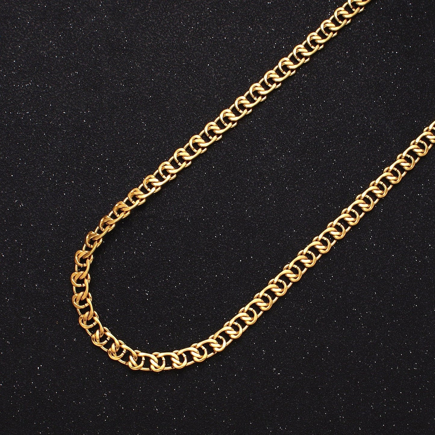 Unique Chain 24k Gold Filled 5.8mm Twist Cable Chain Cable Link Unfinished Yard Chain in Gold & Silver | ROLL-1299 ROLL-1300