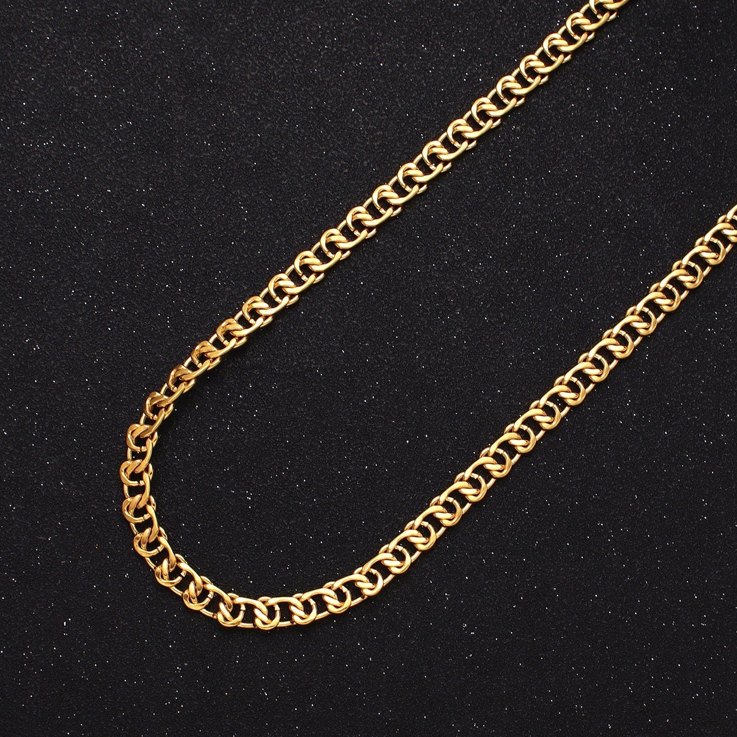 Unique Chain 24k Gold Filled 5.8mm Twist Cable Chain Cable Link Unfinished Yard Chain in Gold & Silver | ROLL-1299 ROLL-1300