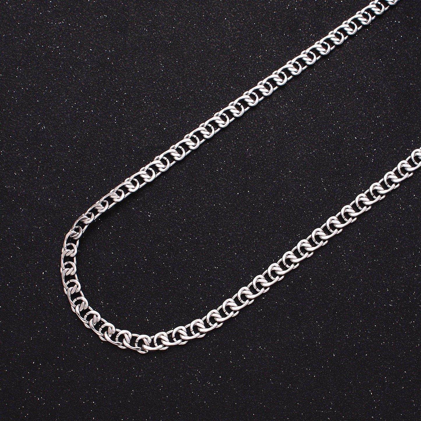 Unique Chain 24k Gold Filled 5.8mm Twist Cable Chain Cable Link Unfinished Yard Chain in Gold & Silver | ROLL-1299 ROLL-1300