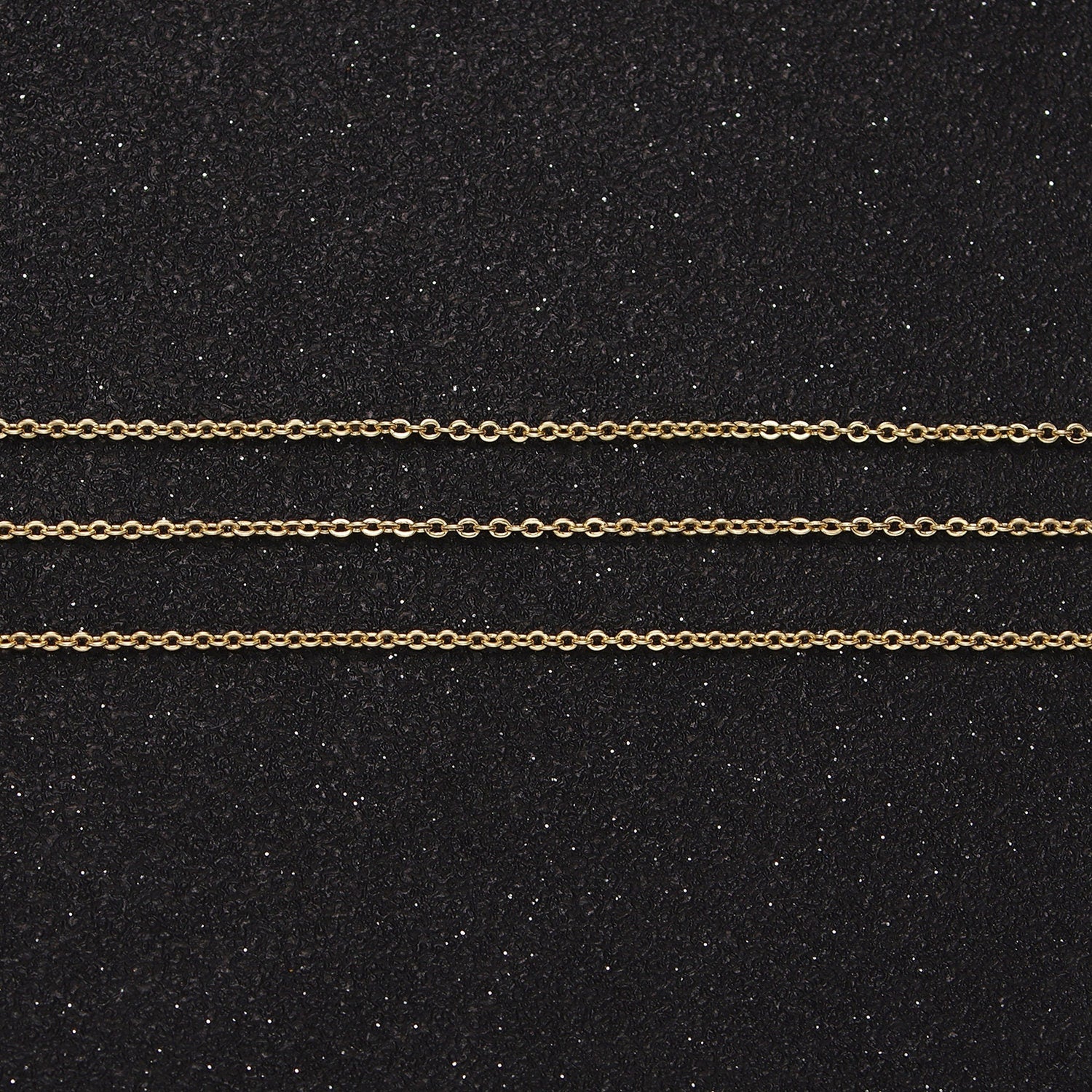 14K Gold Filled 1.2mm Dainty Cable Chain 18 Inch, 16 Inch, 20 Inch Layering Chain Necklace | WA-2117 ~ WA-2119