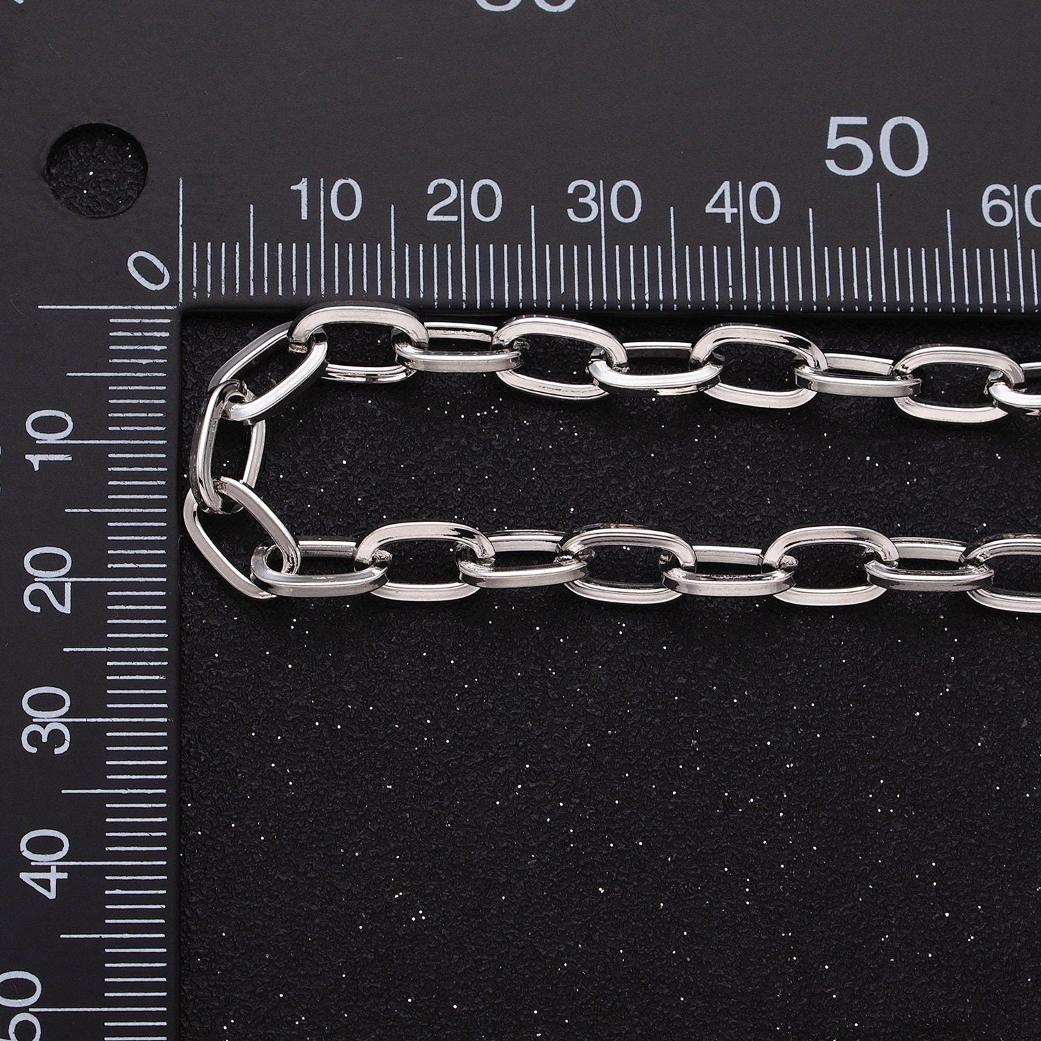 Chunky 16k Gold Filled Elongated Thick Cable Chain 6.1mm Oval Chain For Jewelry Making | ROLL-1227