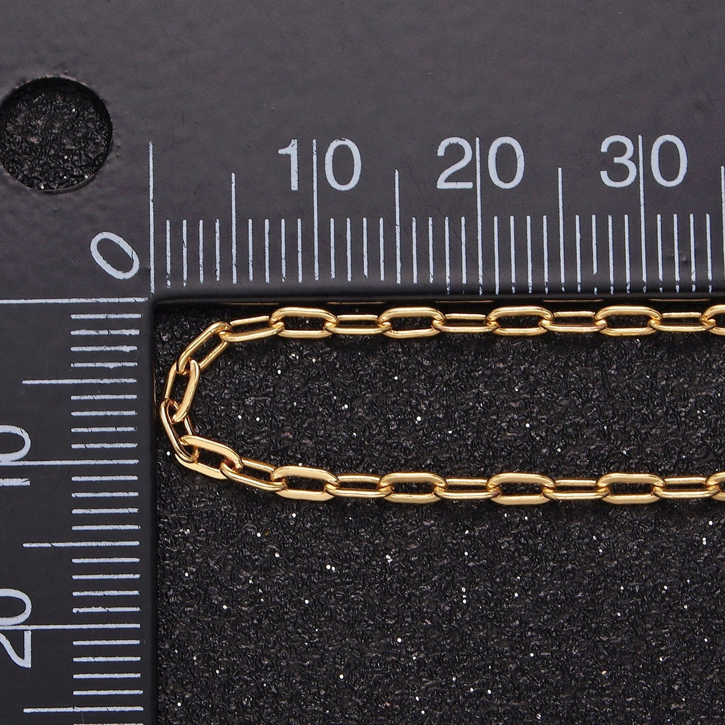 24K Gold Filled 2.1mm Oval Cable Link Chain Unfinished Chain by Yard For Jewelry Making | ROLL-1384