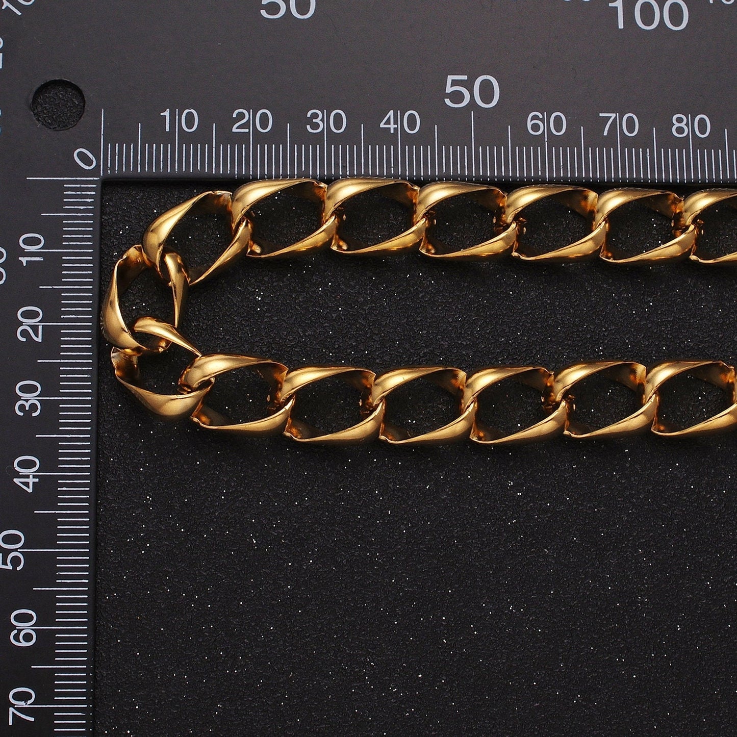 Big Bold Statement Chunky Chain 24k Gold Filled 10.7mm Unique Cable Chain Link Unfinished Yard Chain in Gold & Silver | ROLL-1324 ROLL-1325