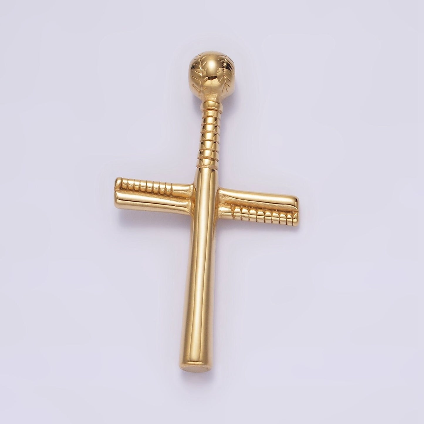 Stainless Steel Gold, Silver Black Cross Pendant, for DIY Religious Jewelry Baseball Charms Necklace | P-732