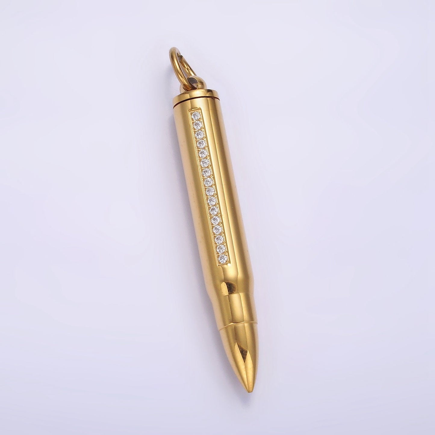 Silver Cremation Urn Bullet Charm For Ashes, Dad Mom Baby Son Ashes, Personalize Urn Pendant, Memorial Necklace Charm Supply P-730