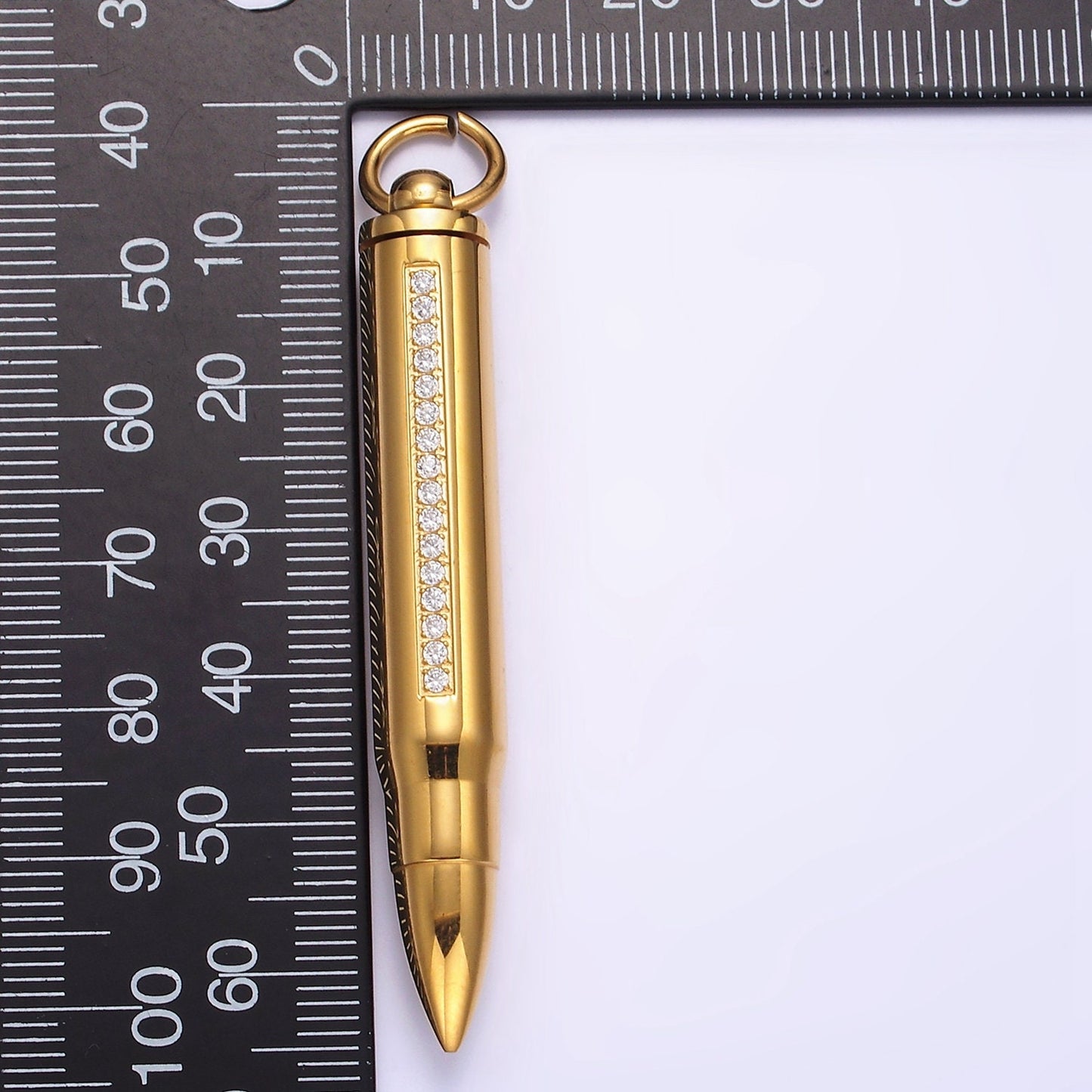 Silver Cremation Urn Bullet Charm For Ashes, Dad Mom Baby Son Ashes, Personalize Urn Pendant, Memorial Necklace Charm Supply P-730