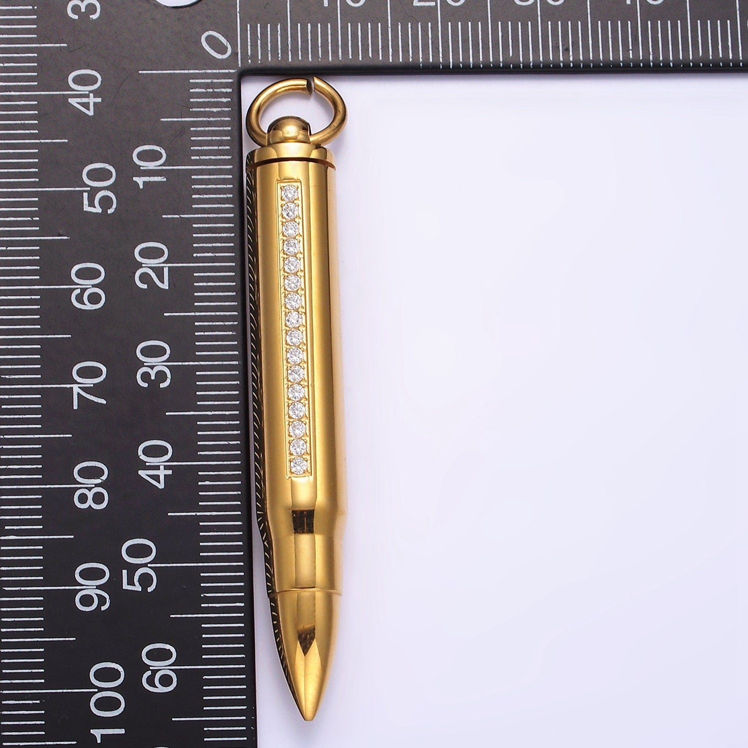 Silver Cremation Urn Bullet Charm For Ashes, Dad Mom Baby Son Ashes, Personalize Urn Pendant, Memorial Necklace Charm Supply P-730