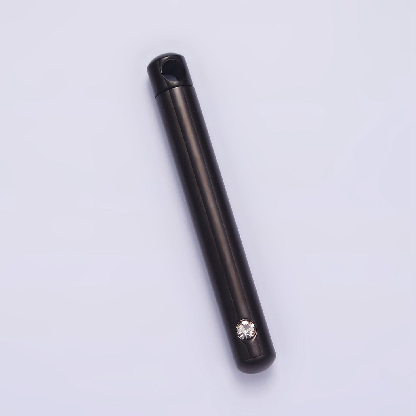 Stainless Steel Tube Cremation Urn Necklace Pendant CZ Tube Bar Ash Holder Pendant, Keepksake Memorial Jewelry, Ash Holder Necklace Charm