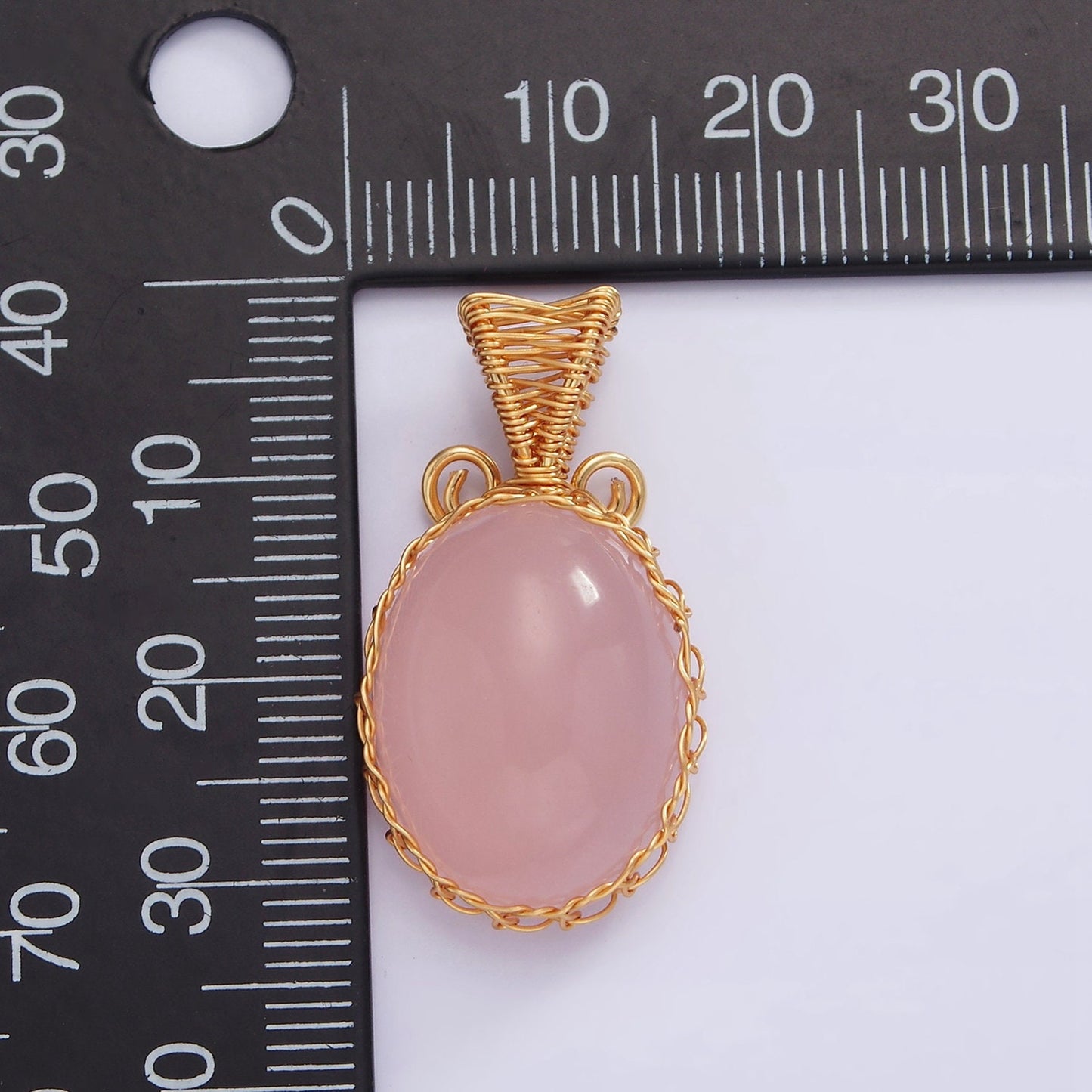 Handmade Crystal Wire Wrapped Necklaces Pendant Rose Quartz Amethyst Onyx Healing Stone Oval Gemstone Necklaces Charm AA621
