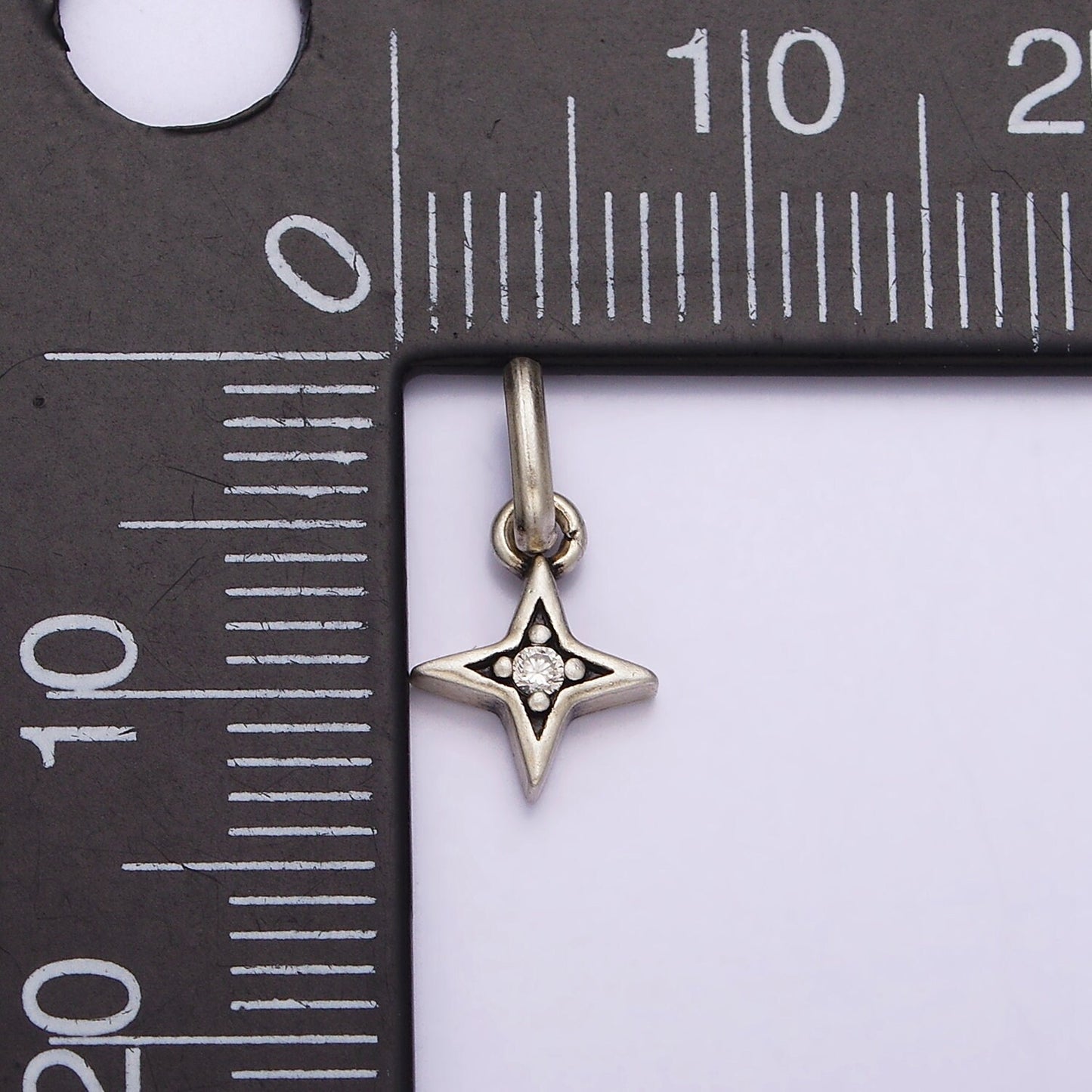 S925 Sterling Silver Clear CZ Celestial Star Pendant | SL-328