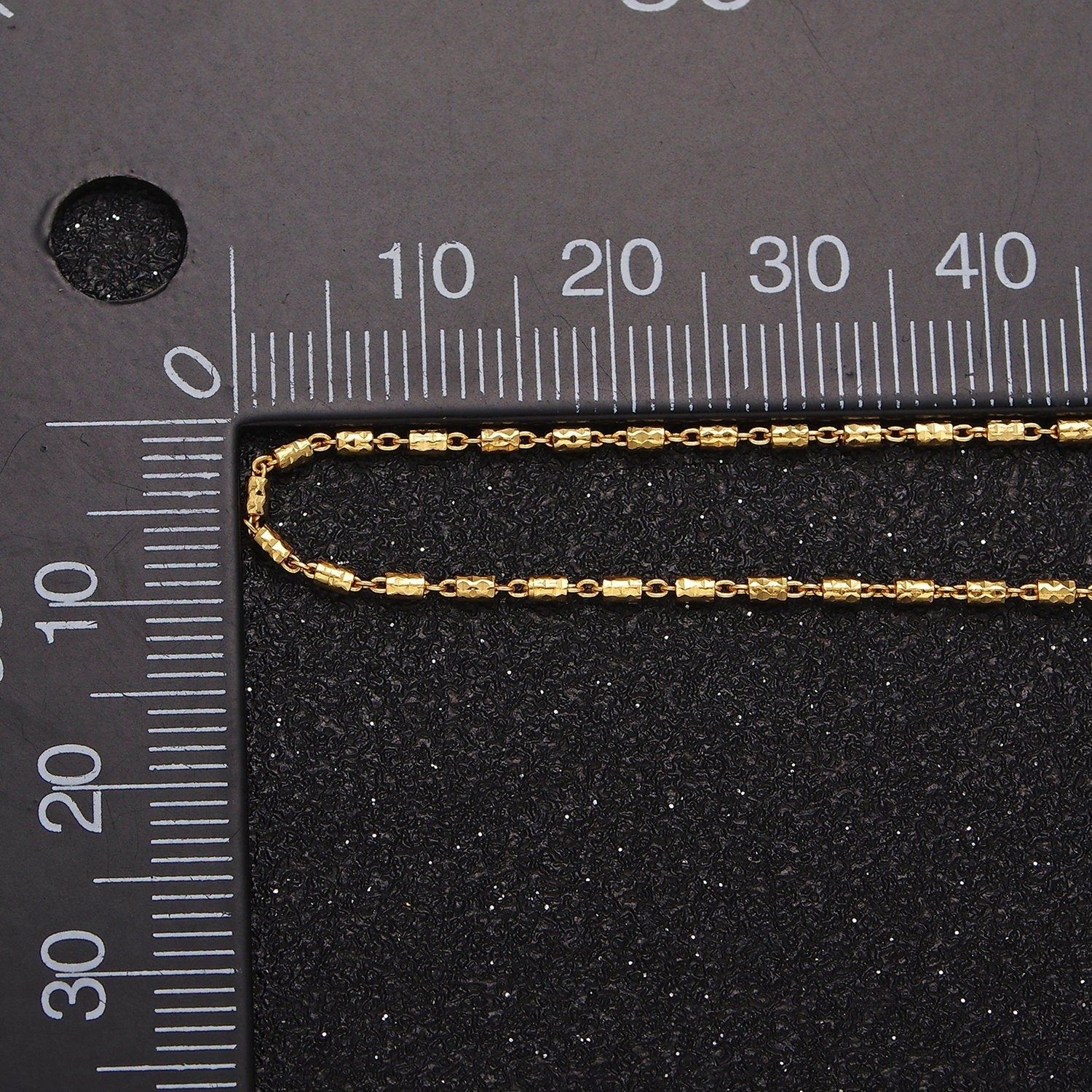 16K Gold Vermeil S925 Sterling Silver 1.3mm Dainty Tube 15.5 Inch Chain Necklace | WA-1952