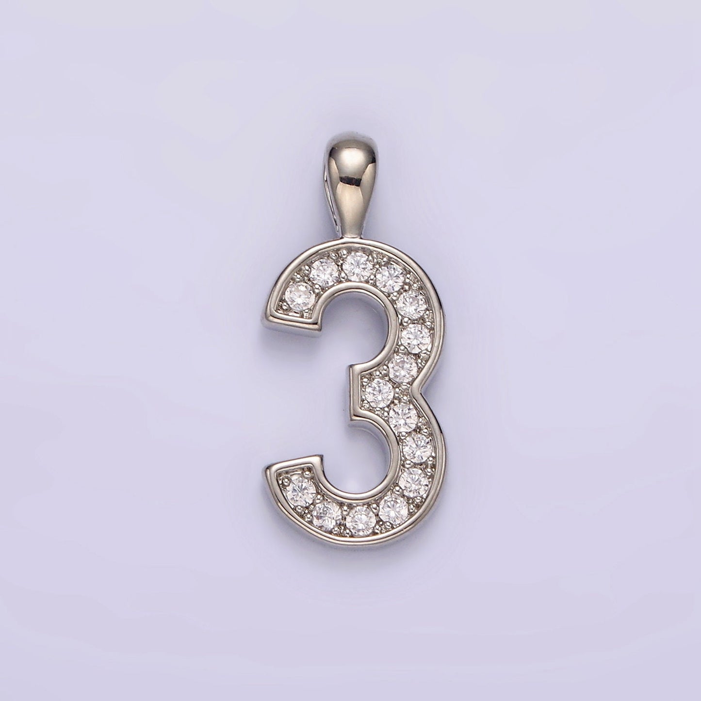 Silver Number Necklace Charm Team Number Jersey Number Personalized Jewelry Necklace with Number Lucky Number Date Pendant N1246