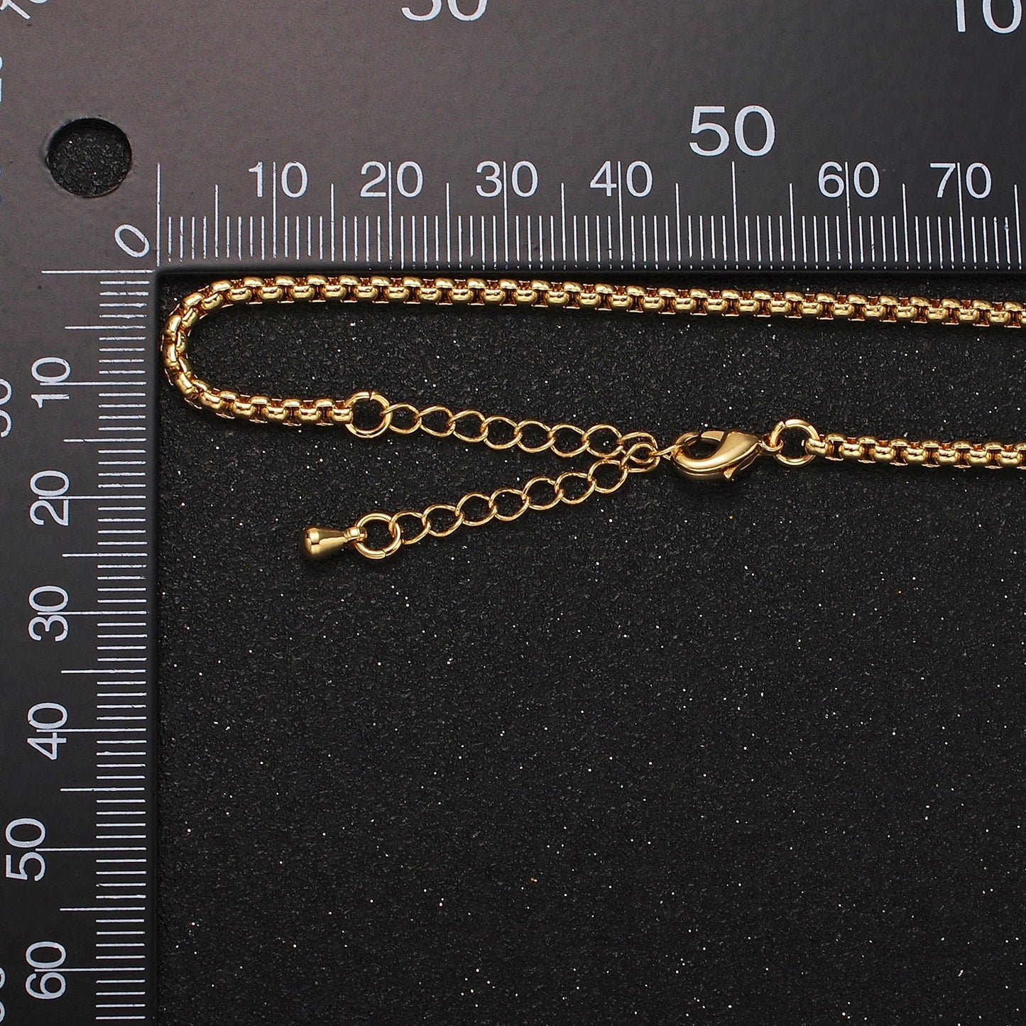 14K Gold Filled 2.5mm Box Chain 18 Inch, 16 Inch Layering Necklace in Gold & Silver Unisex Jewelry | WA-2220 ~ WA-2223