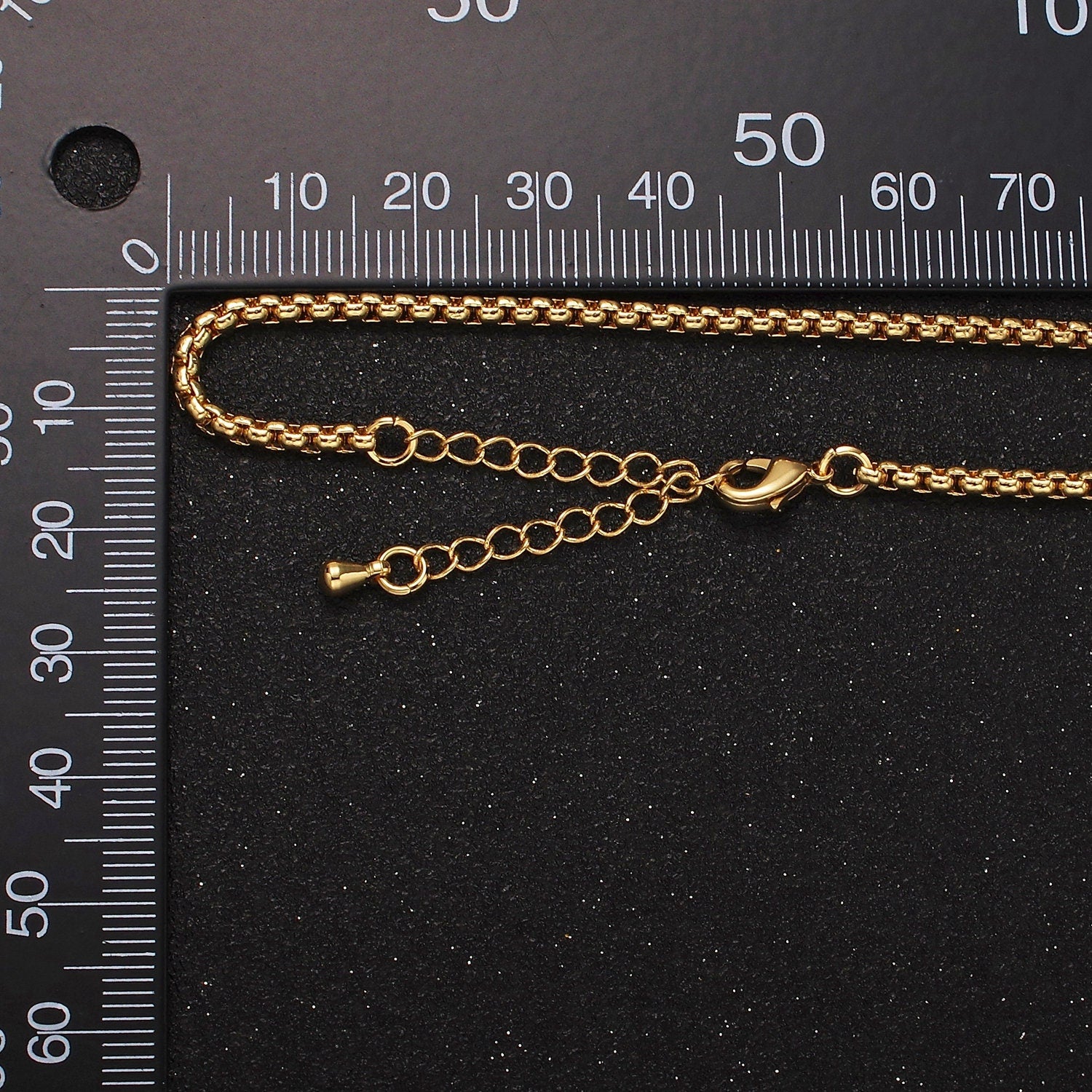 14K Gold Filled 2.5mm Box Chain 18 Inch, 16 Inch Layering Necklace in Gold & Silver Unisex Jewelry | WA-2220 ~ WA-2223