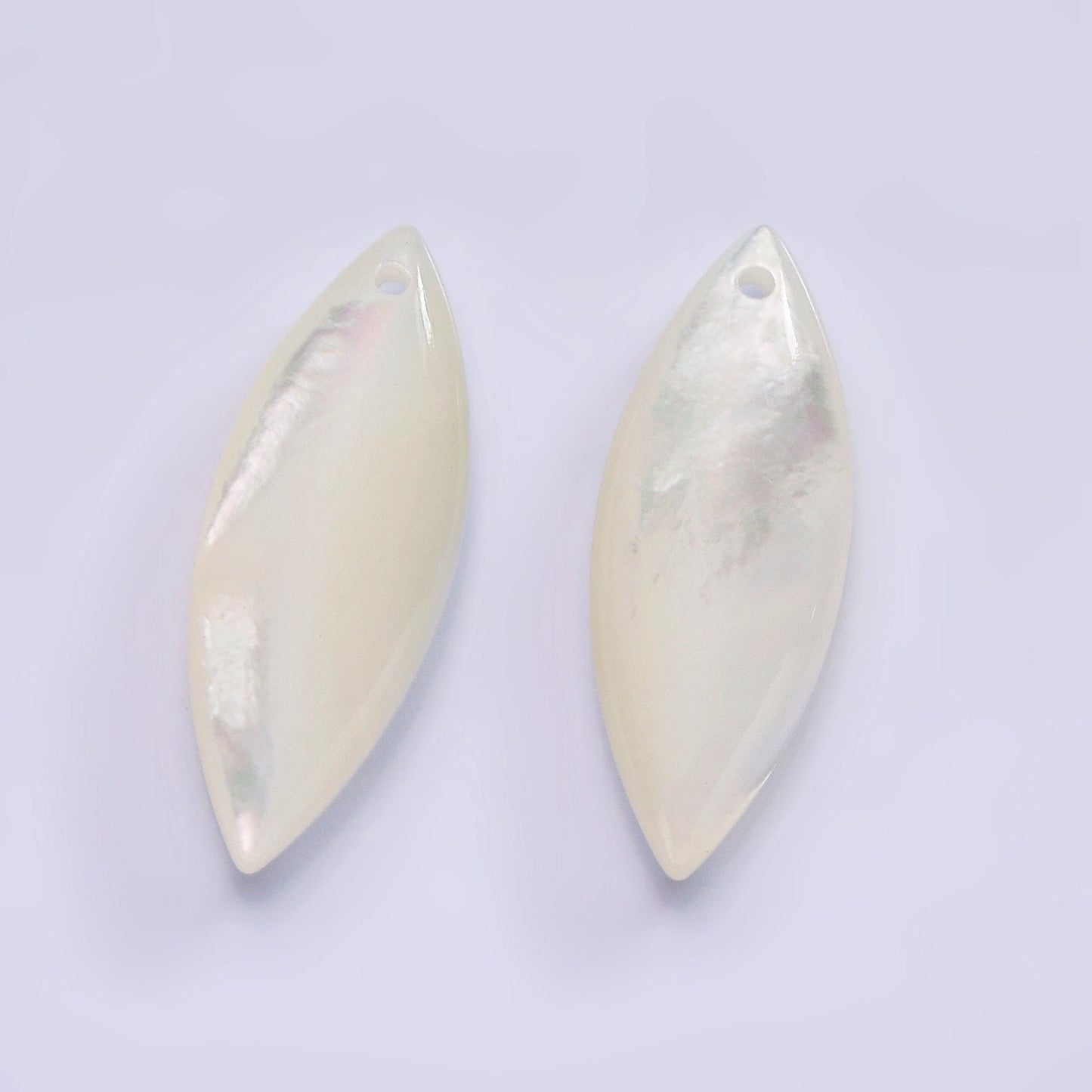 1x 30mm x 12mm drilled natural White MOP mother of pearl shell oval Surfboard beads for Beach Inspired Men Women Jewelry