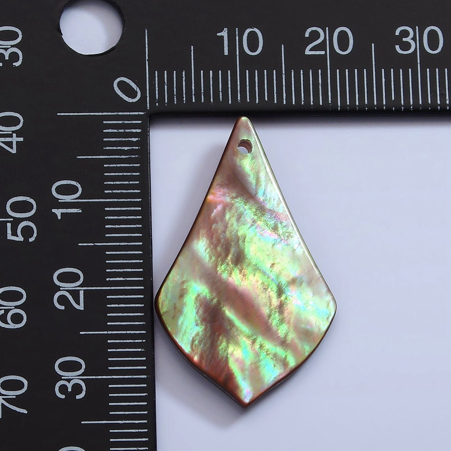 1x Natural Tie Black Abalone shell Triangle disc pendant for Mermaid Beach Under the Sea Jewelry Inspired One of a Kind
